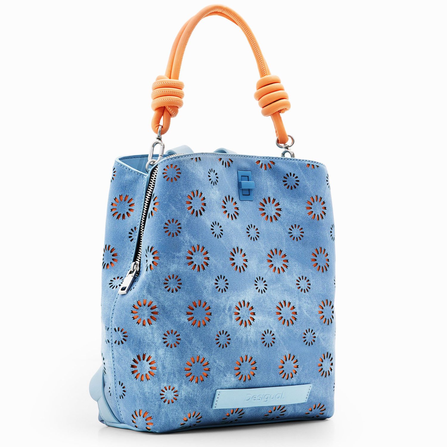 Desigual Umhängetasche Desigual Damen Rucksack Sumy Mini Denim Raw (1, 1-tlg., 1)