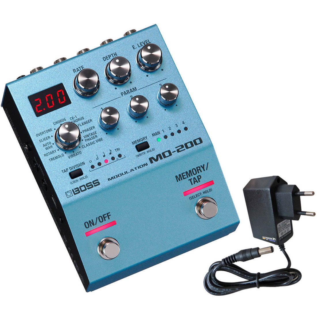 E-Gitarre Boss MD-200 Modulation Multi-Effekt mit Netzteil