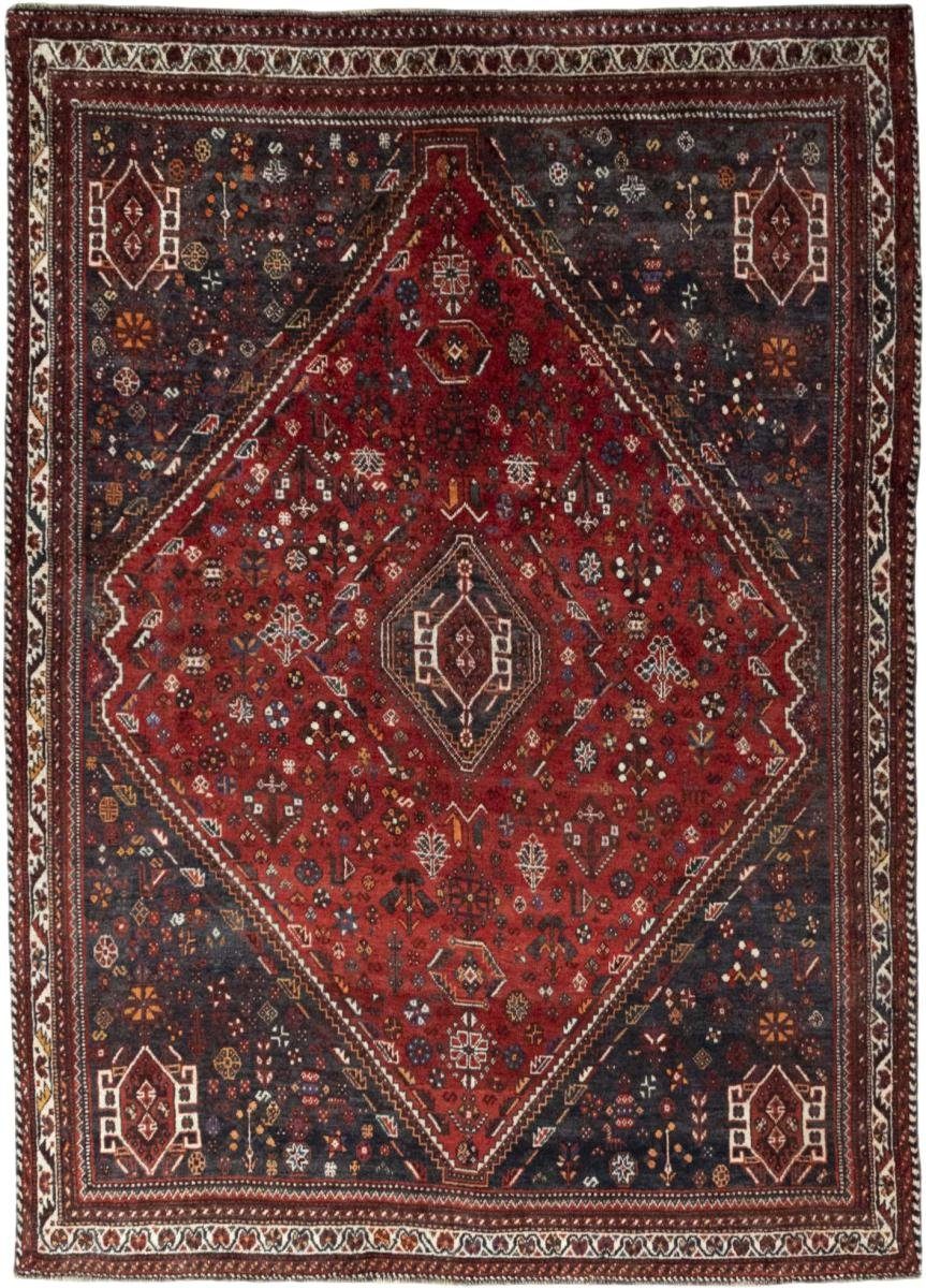 Orientteppich Shiraz 184x259 Handgeknüpfter Orientteppich / Perserteppich, Nain Trading, rechteckig, Höhe: 10 mm