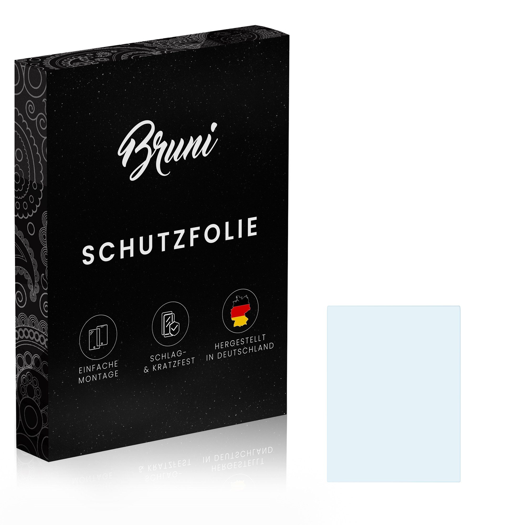 Bruni Schutzfolie Glasklare Displayschutzfolie für Verifone e285, (2 Folien), praktisch unsichtbar