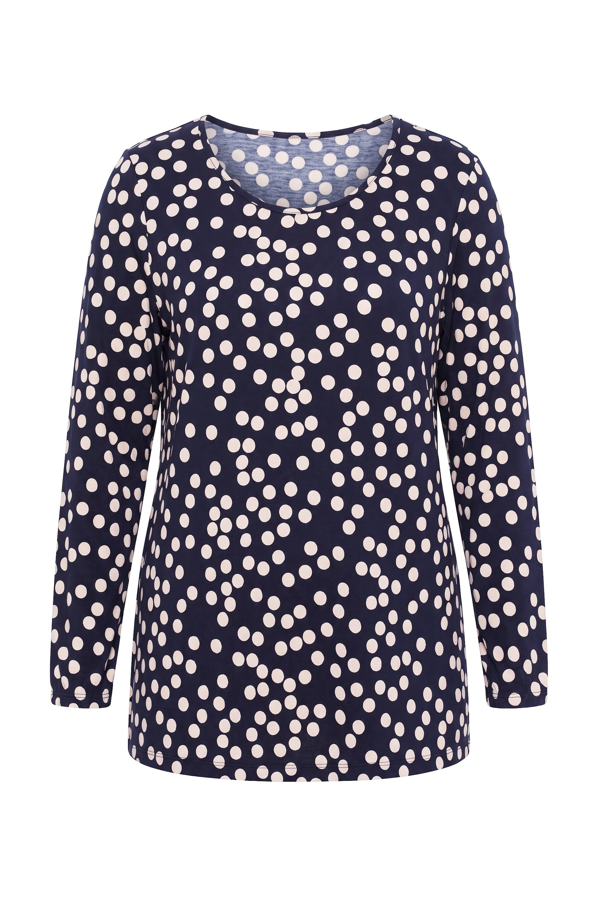 MIAMODA T-Shirt Longsleeve A-Linie Punkte Langarm – Bild 2 von 3