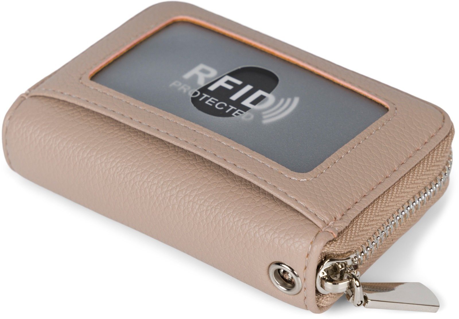 RFID-Schutz styleBREAKER Taupe Geldbörse mit Geldbörse (1-tlg), Karten