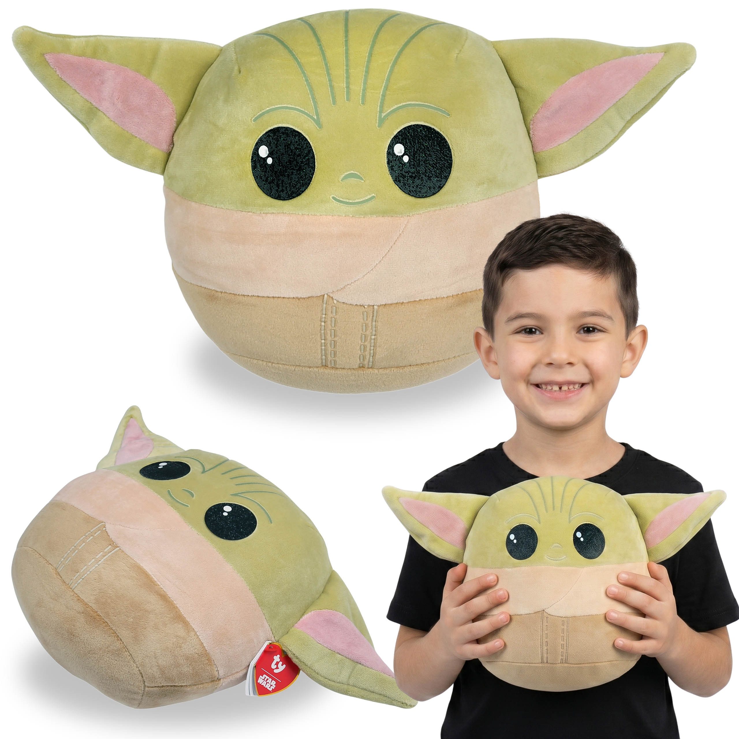 Ty® Dekokissen TY Star Wars Baby Yoda Kissen SQUISHY BEANIES, 22 cm