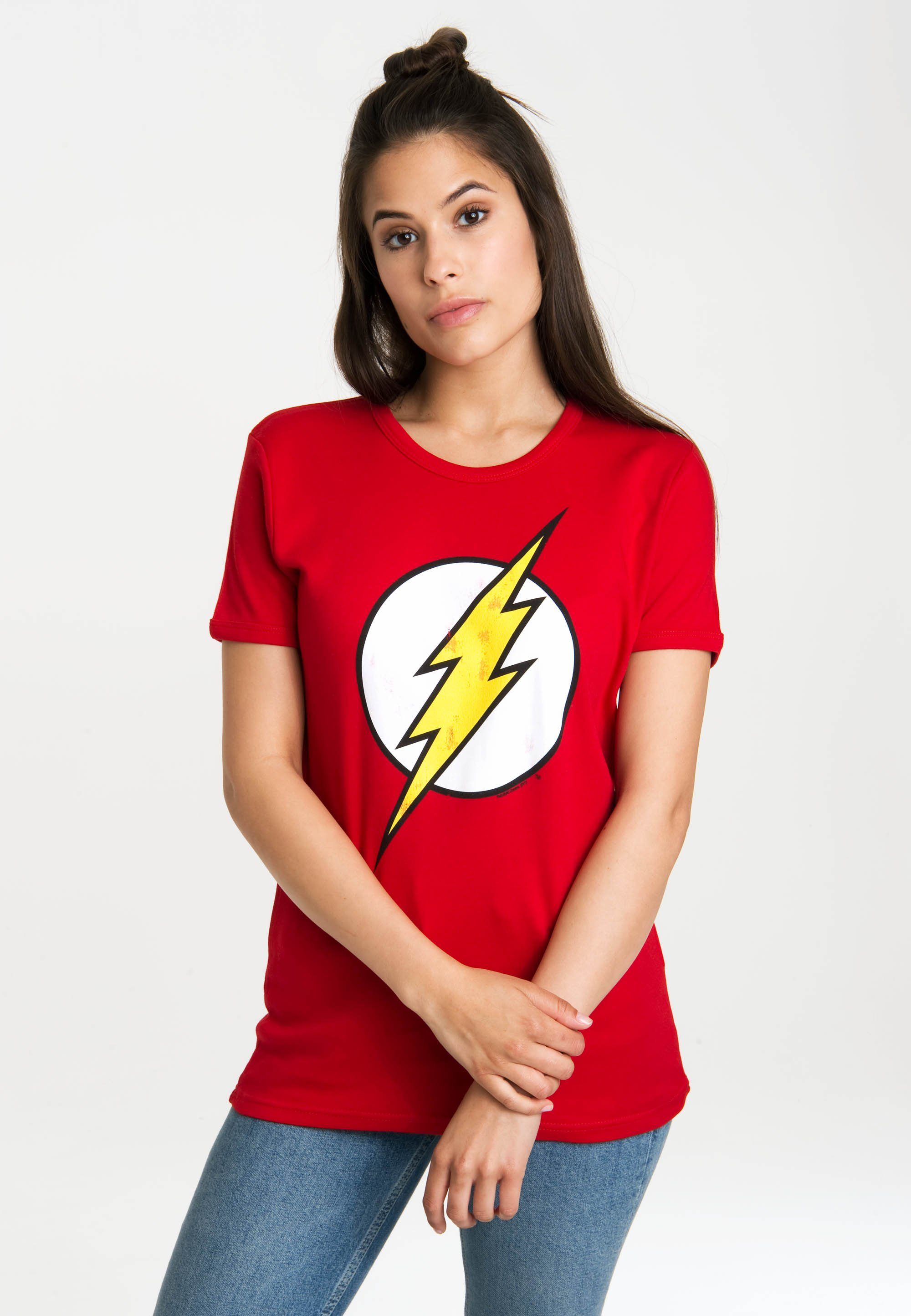 mit Logo Originaldesign Flash T-Shirt lizenzierten LOGOSHIRT
