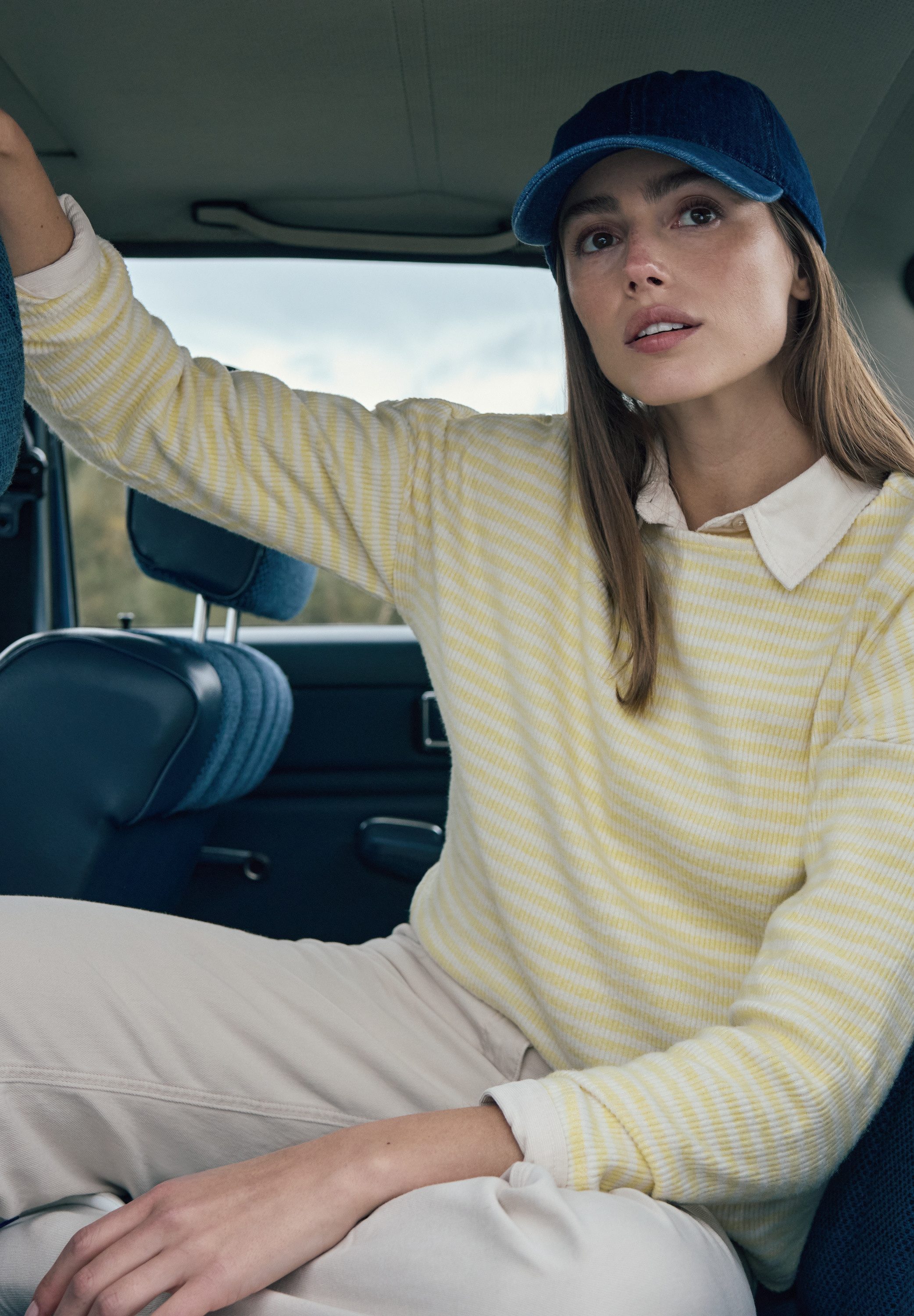 CECIL Langarmshirt mit U-Boot-Ausschnitt