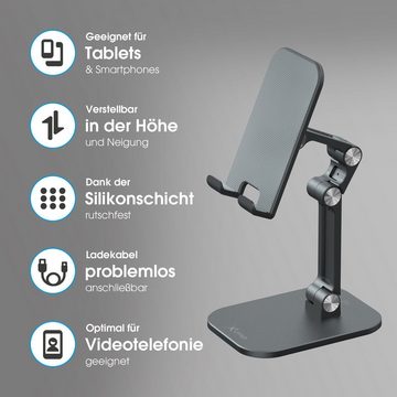 XLAYER Tablet Smartphone Halterung Ständer klappbar Handy-Halterung