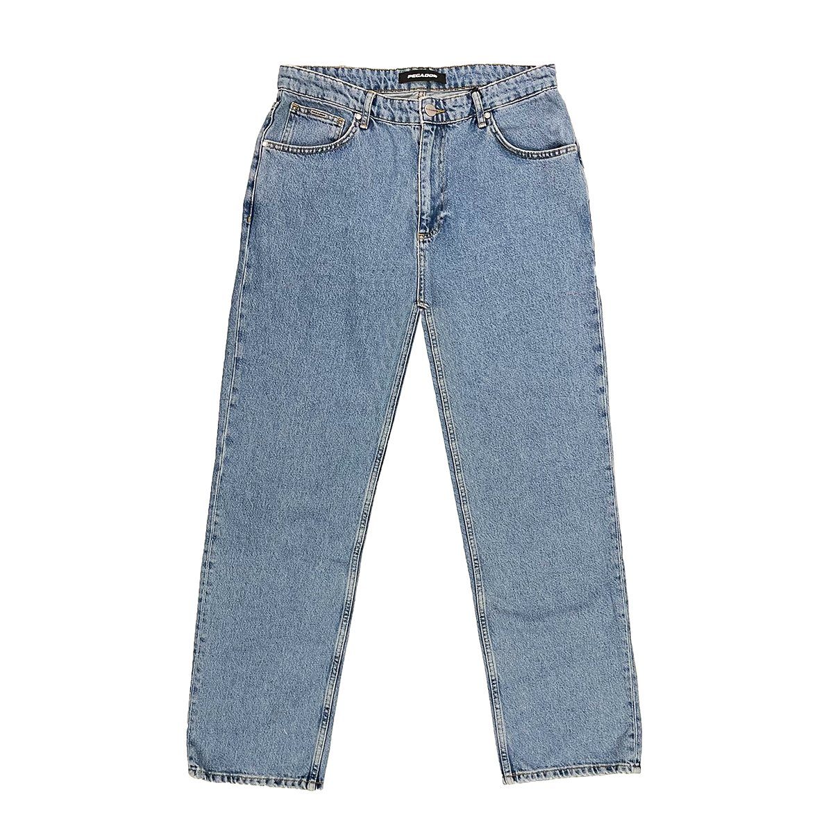 Pegador 5-Pocket-Jeans Baltra Baggy 34 (1-tlg., kein Set) logogeprägte Knöpfe und Nieten