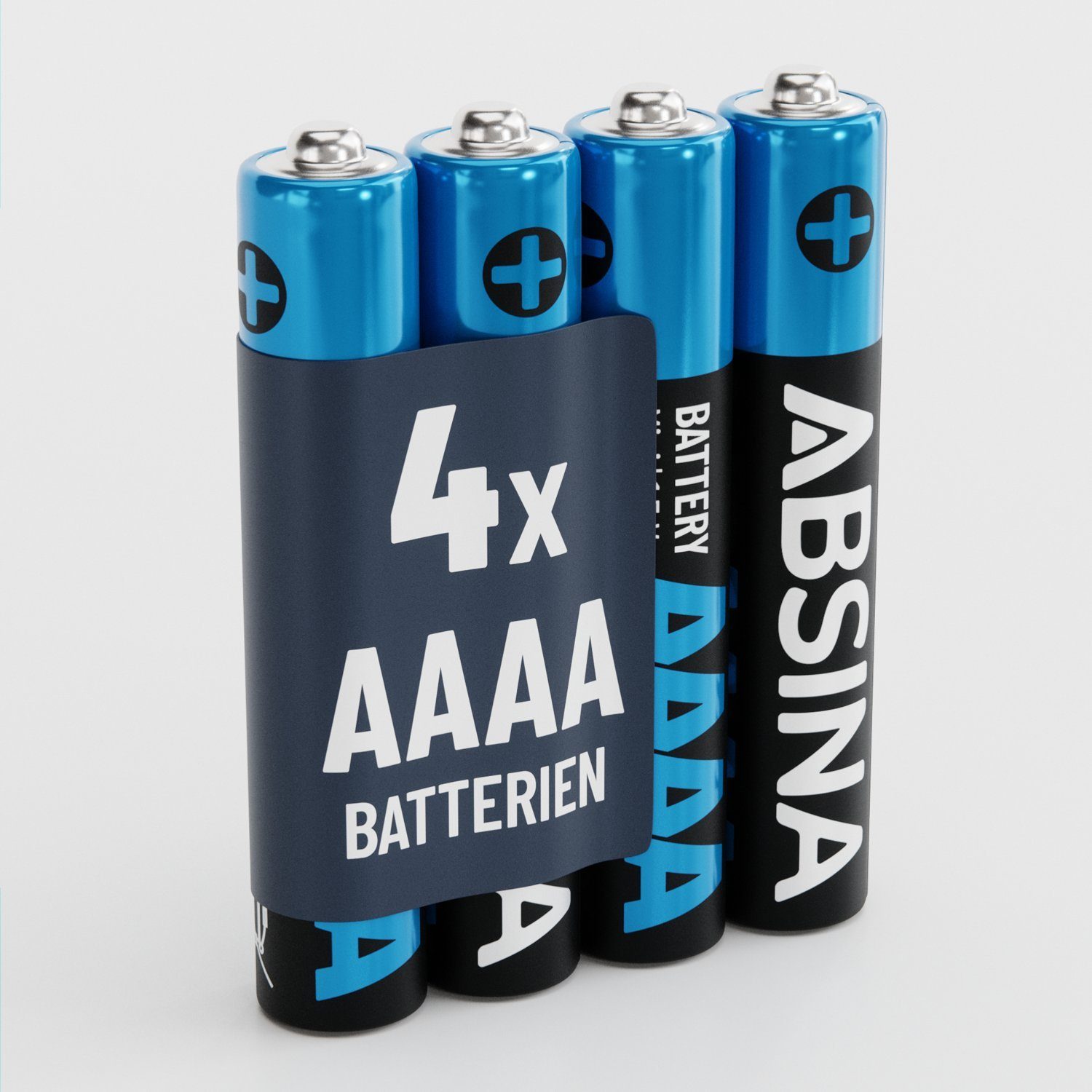 ABSINA 4x AAAA Batterien 1,5V Alkaline LR61, für Surface Pen, Tablet Stift Batterie, (1 St)