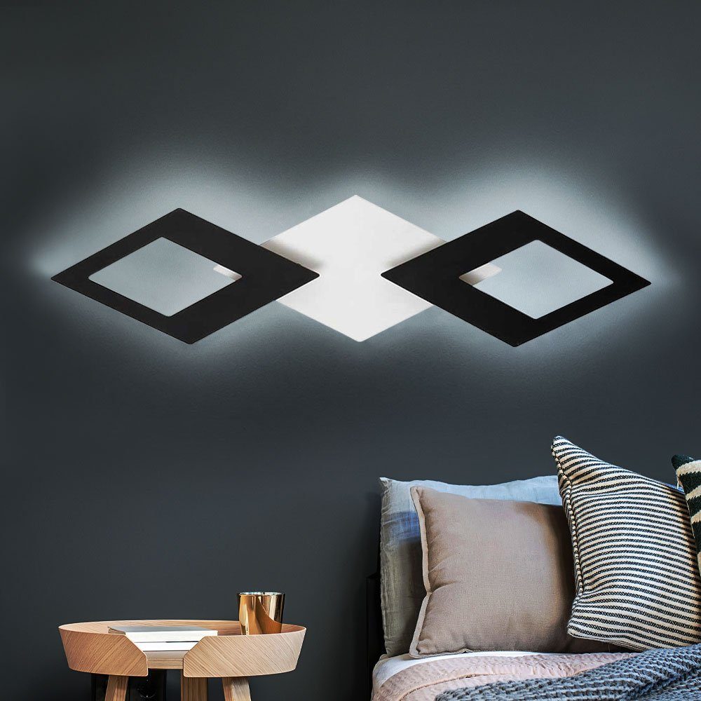 etc-shop LED Wandleuchte, LED-Leuchtmittel fest verbaut, Warmweiß, Wandlampe Designleuchte Flur Wandleuchte LED Wohnzimmer Lampen