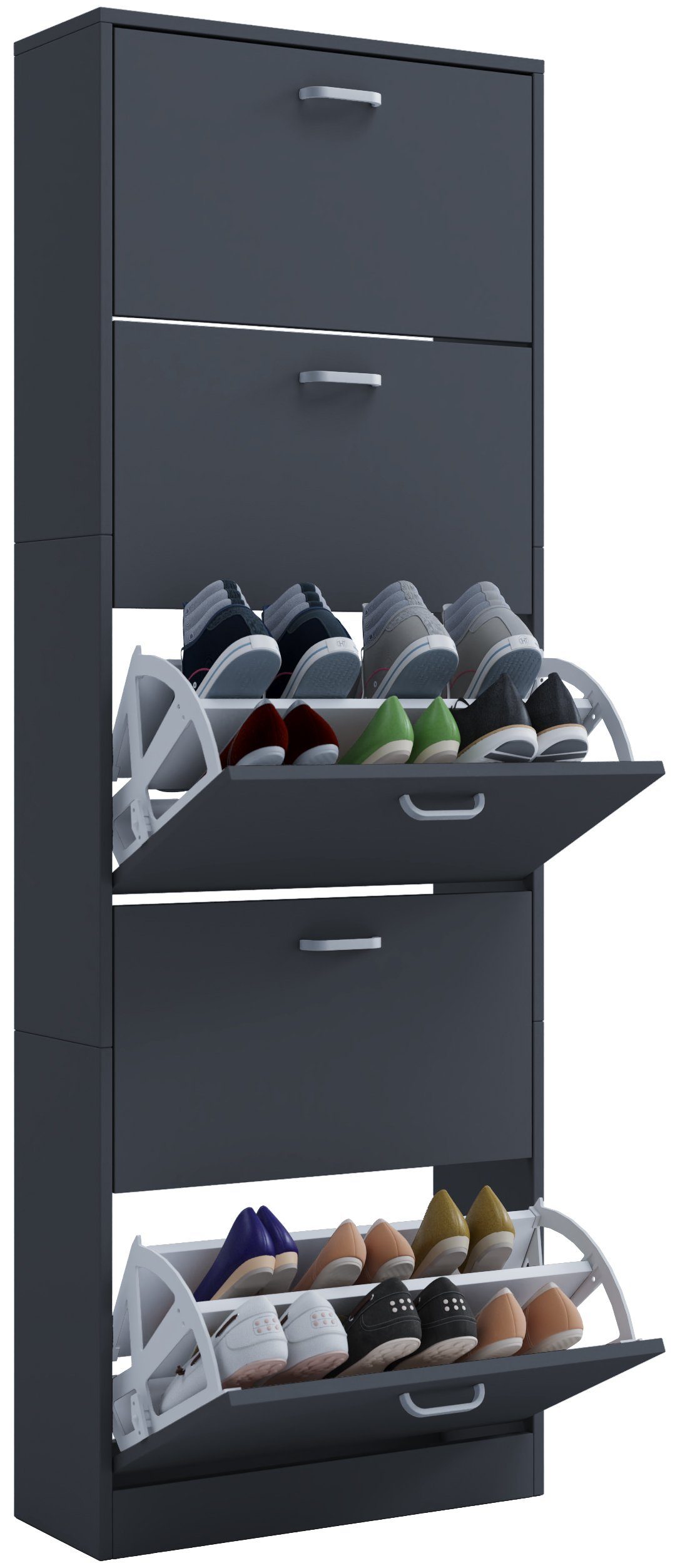 VCM Schuhschrank Holz Regal Schuhschrank Schuhkipper Serie Sipos XL günstig online kaufen