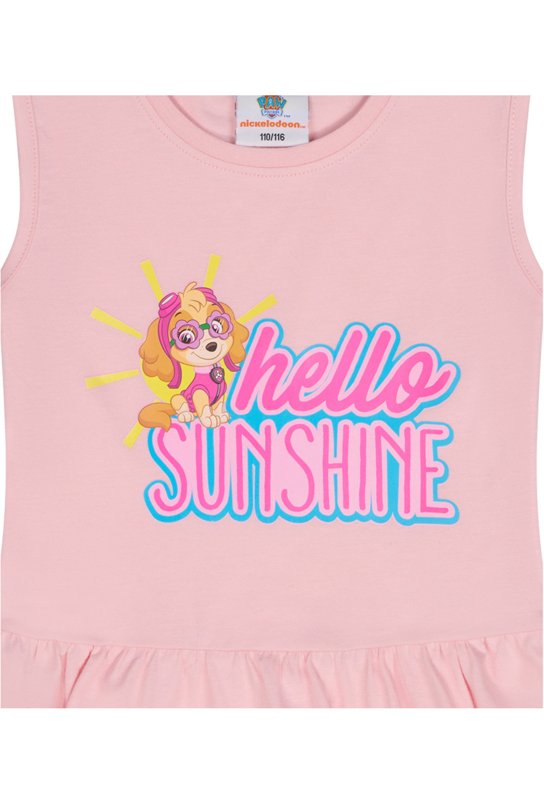 PAW PATROL A-Linien-Kleid Paw Patrol Skye Kleid Träger-Kleid Sommer Dress