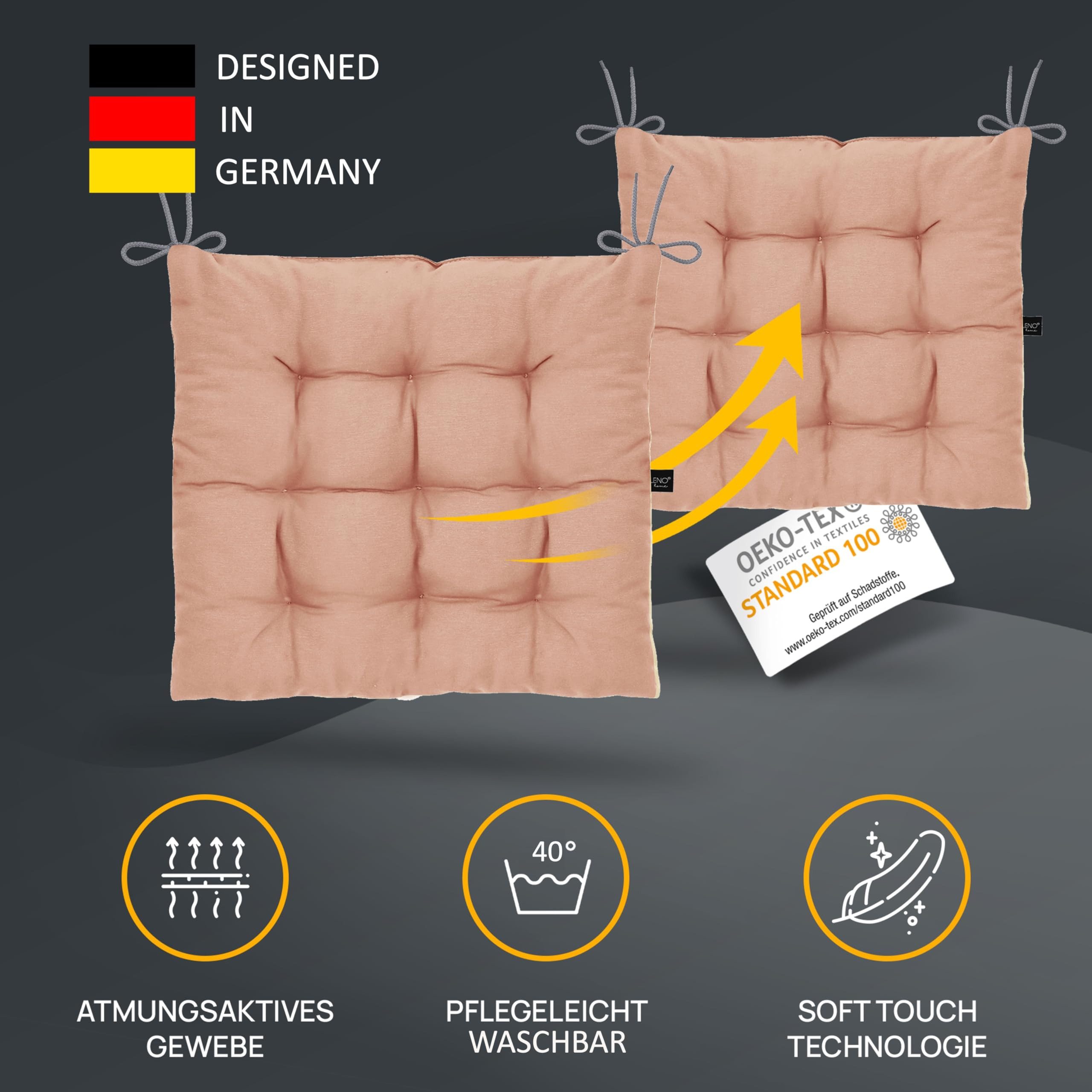 LILENO HOME Stuhlkissen Sitzkissen für Gartenstuhl, günstig online kaufen