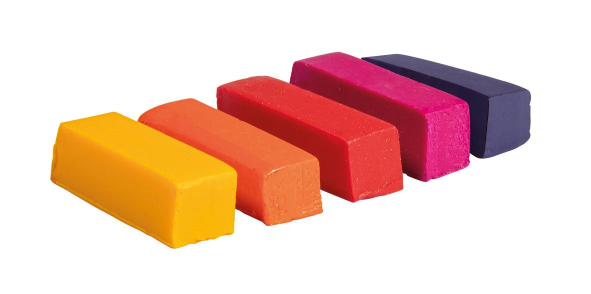 Rayher Stumpenkerze Wachsfarben-Set Multicolor, 5 Stück günstig online kaufen