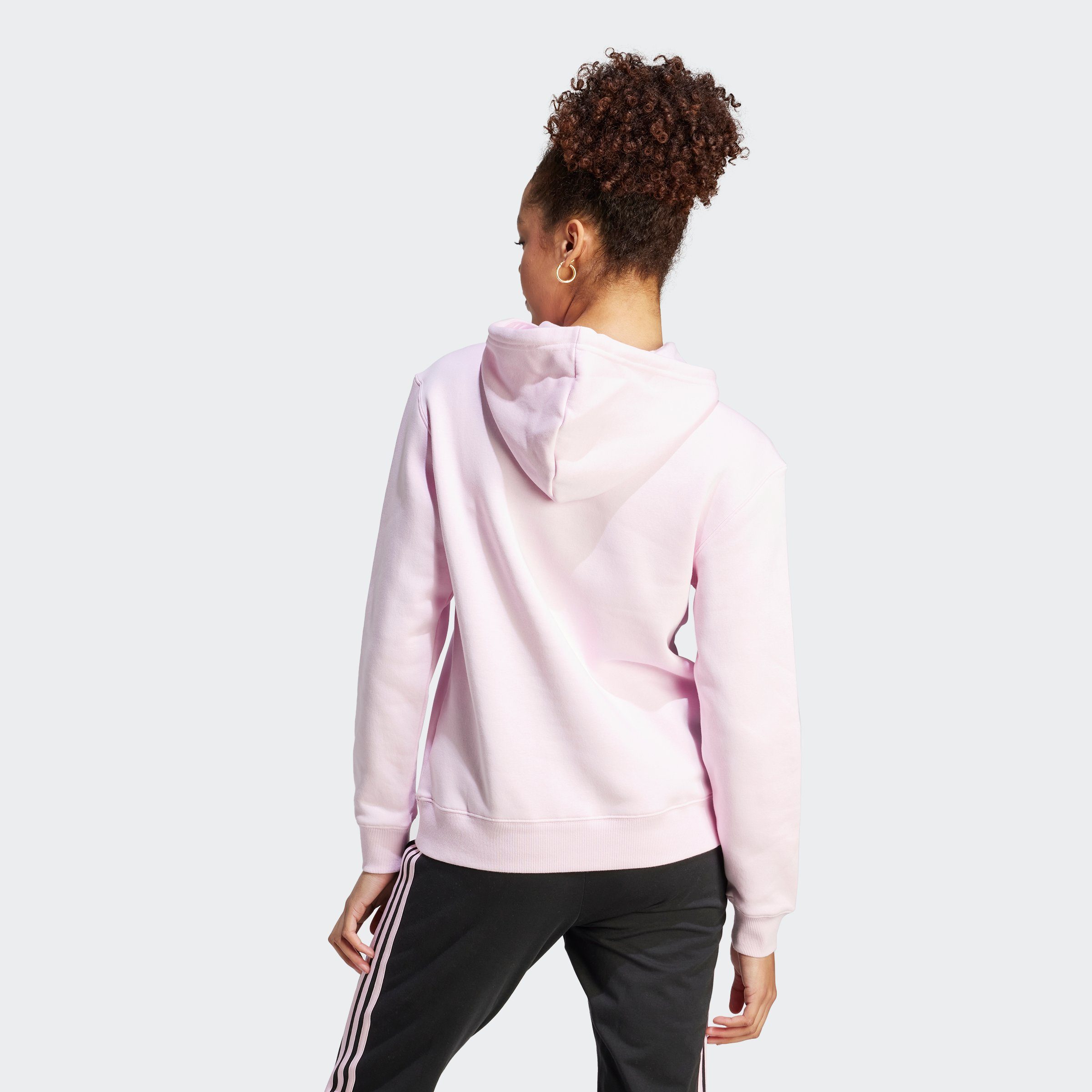 LOGO Clear Kapuzensweatshirt BIG adidas Sportswear / HOODIE White REGULAR ESSENTIALS Pink