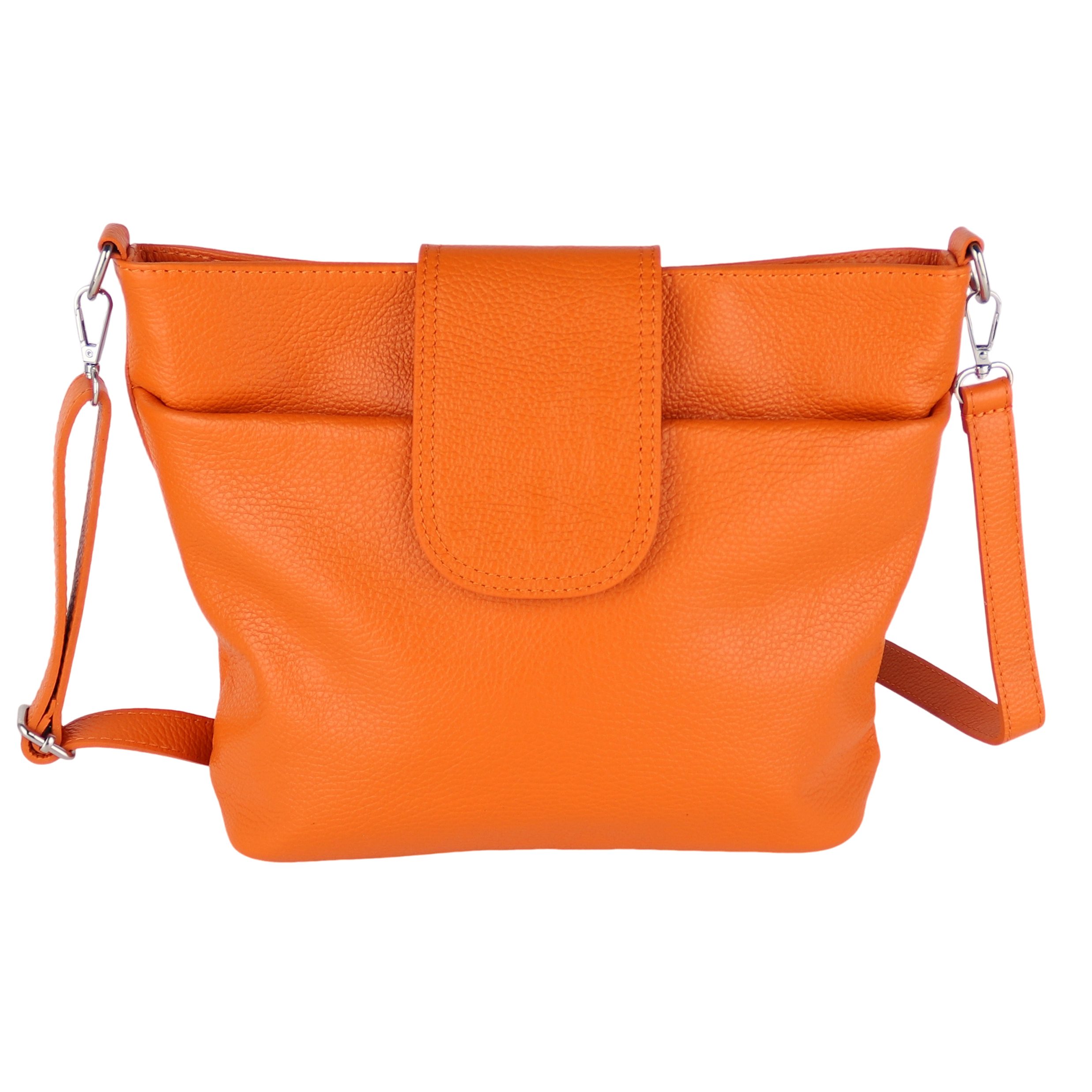 MIRROSI Umhängetasche Damen, Crossbody Bag, Echtleder Made in Italy (1 Tasche 1 Gurt), verstellbaren Schulterriemen), 30x24,50x9cm (BXHXT) viel Stauraum