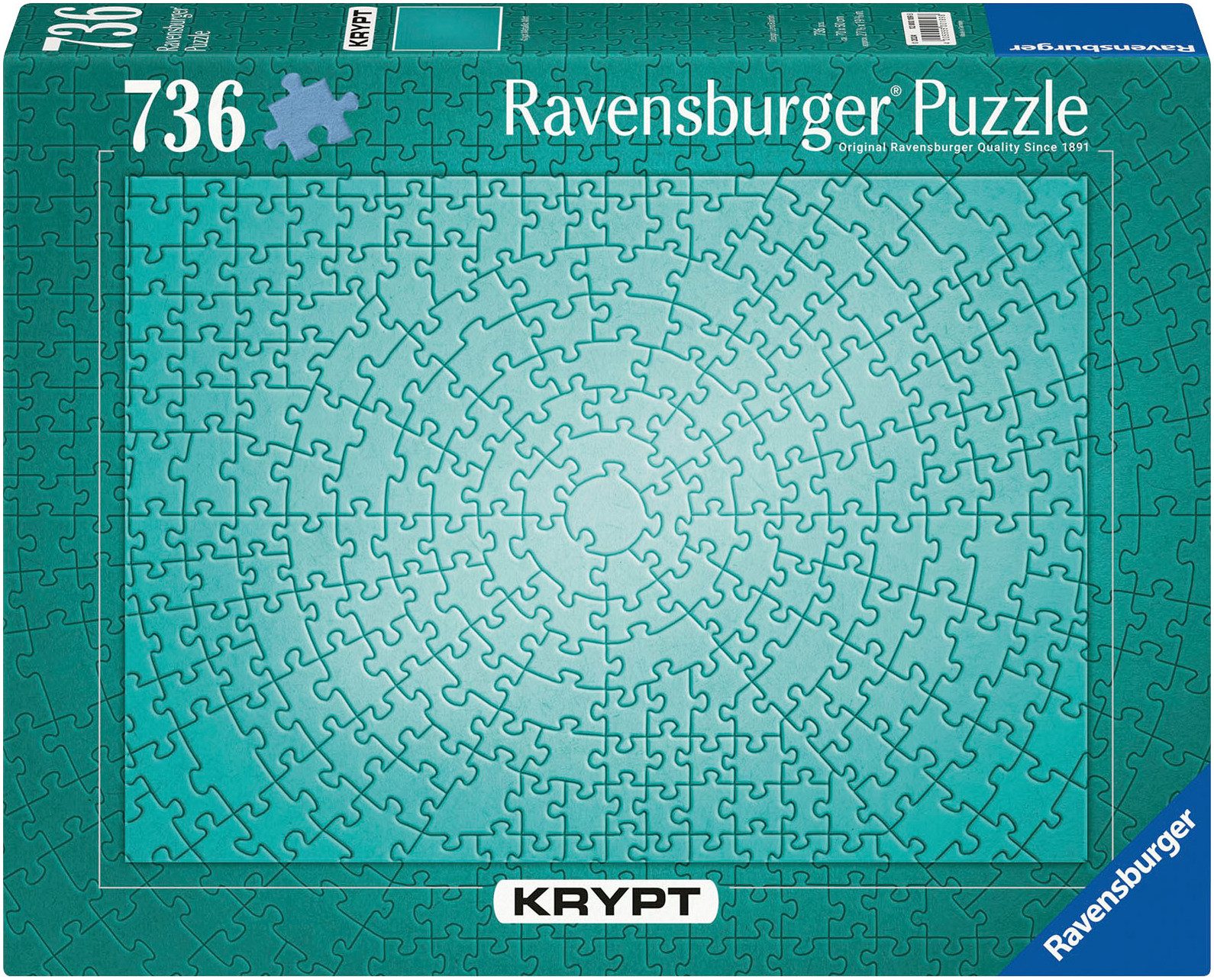 Ravensburger Puzzle Krypt Metallic Mint, 736 Puzzleteile, Made in Germany günstig online kaufen