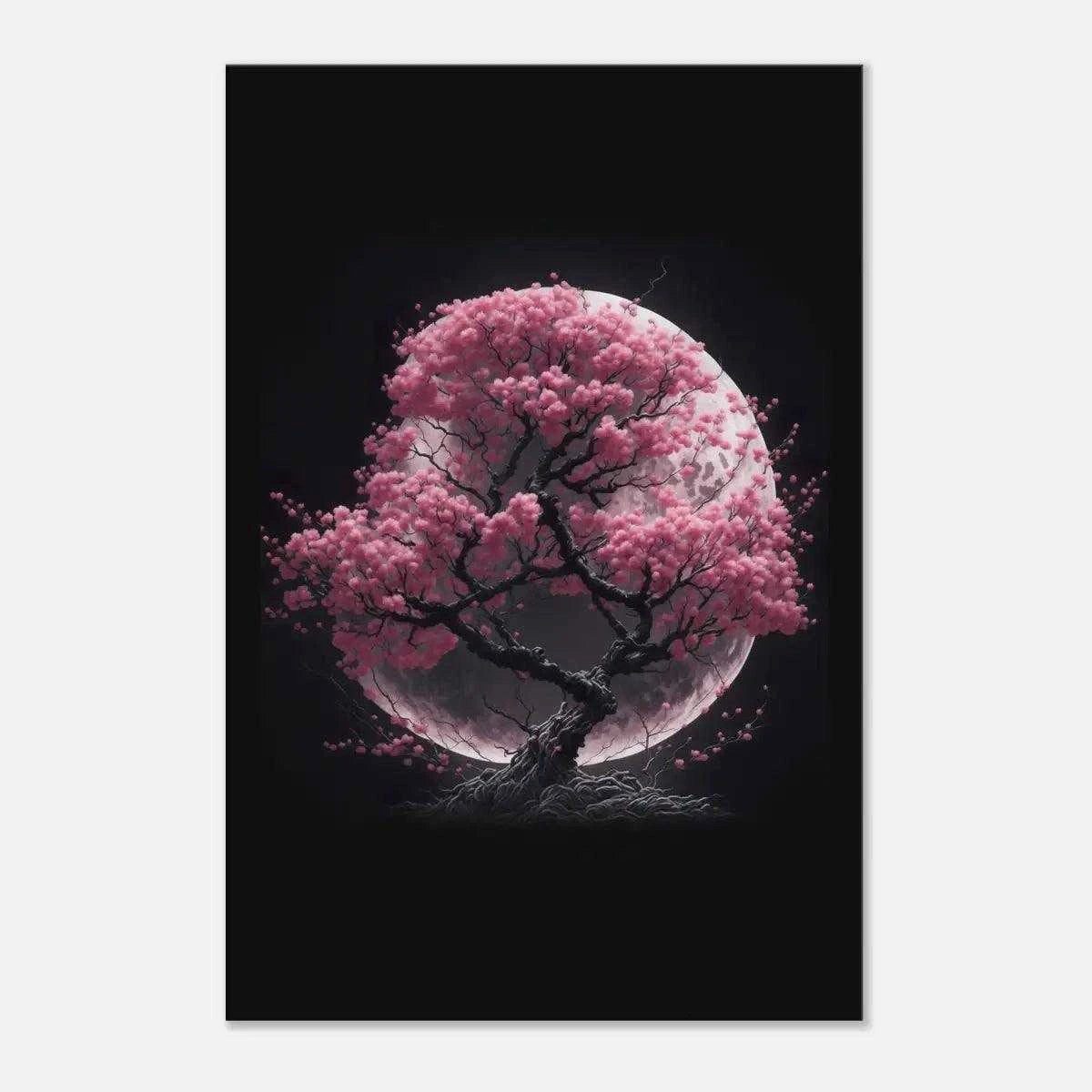 SimpleCanvas Wandbild Cherry Blossom Tree - Leinwandbild Japanisch