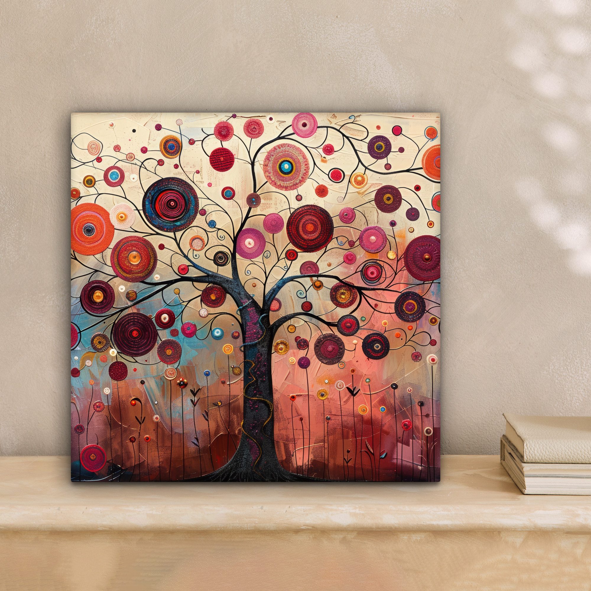 OneMillionCanvasses® Leinwandbild Baum - Lila - günstig online kaufen