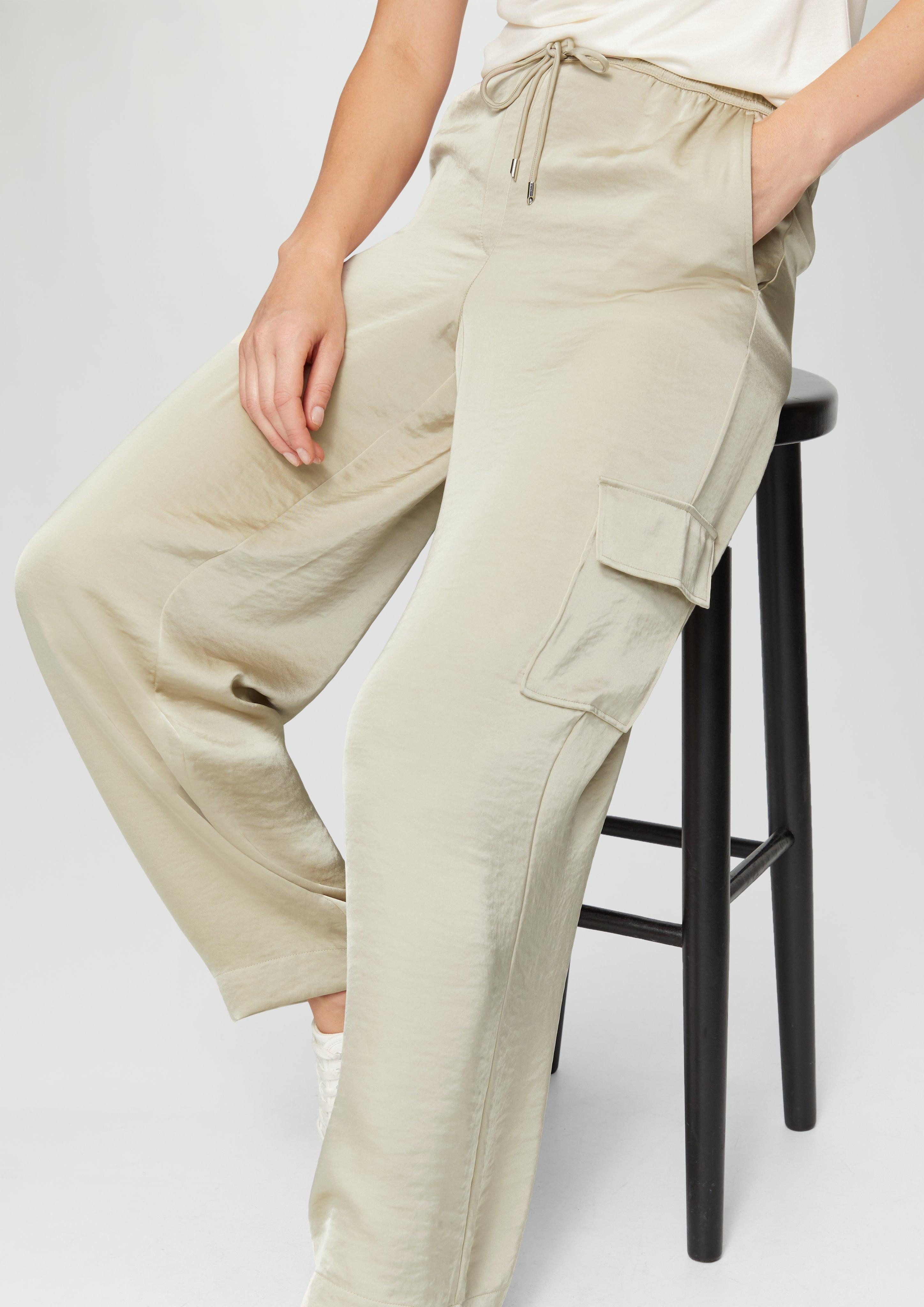 s.Oliver BLACK LABEL 7/8-Hose Cargohose aus günstig online kaufen
