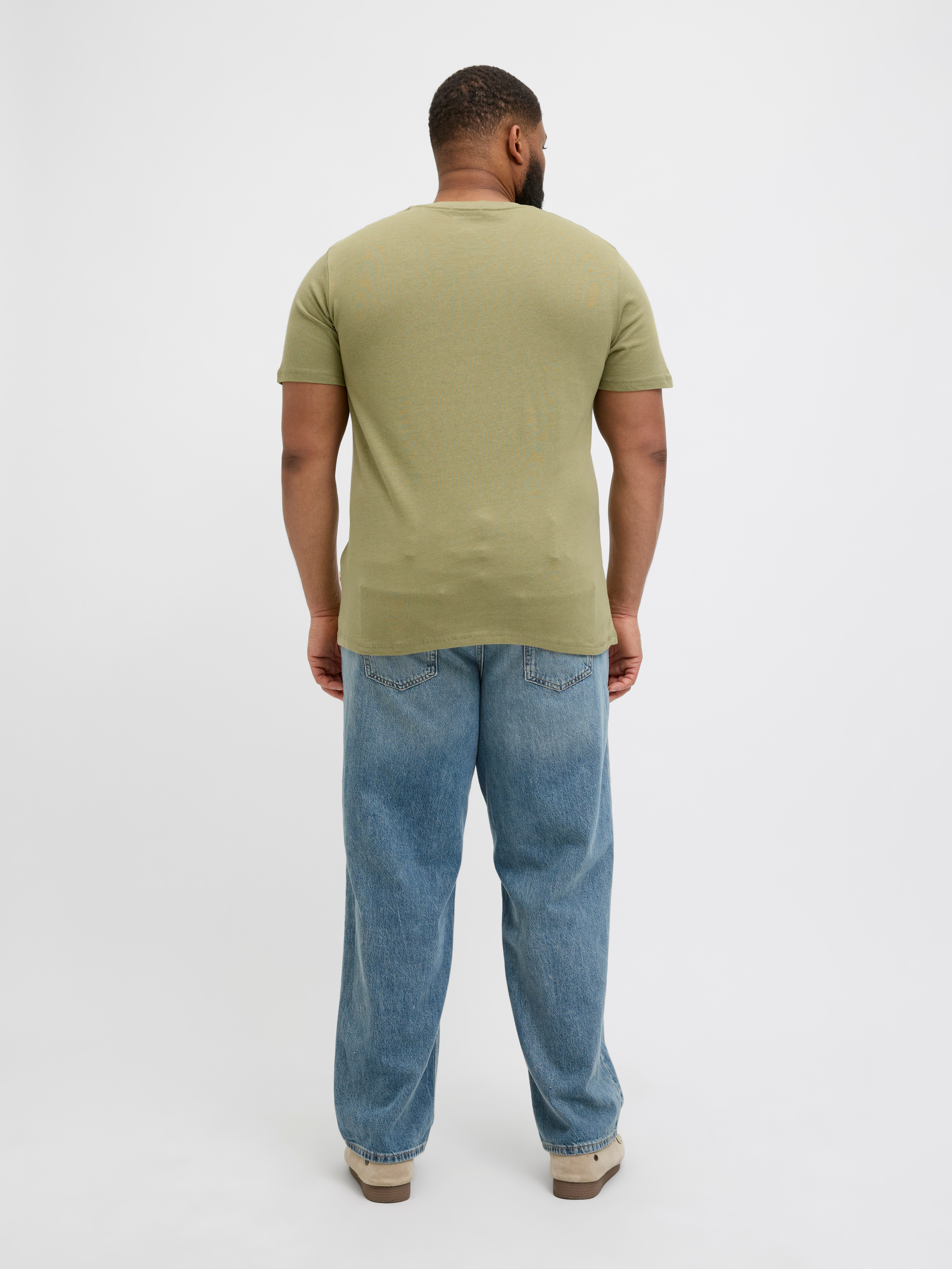 Jack & Jones PlusSize Print-Shirt JORALMERIA BOLD BRANDING TEE SS CN PLS mit Logo Print