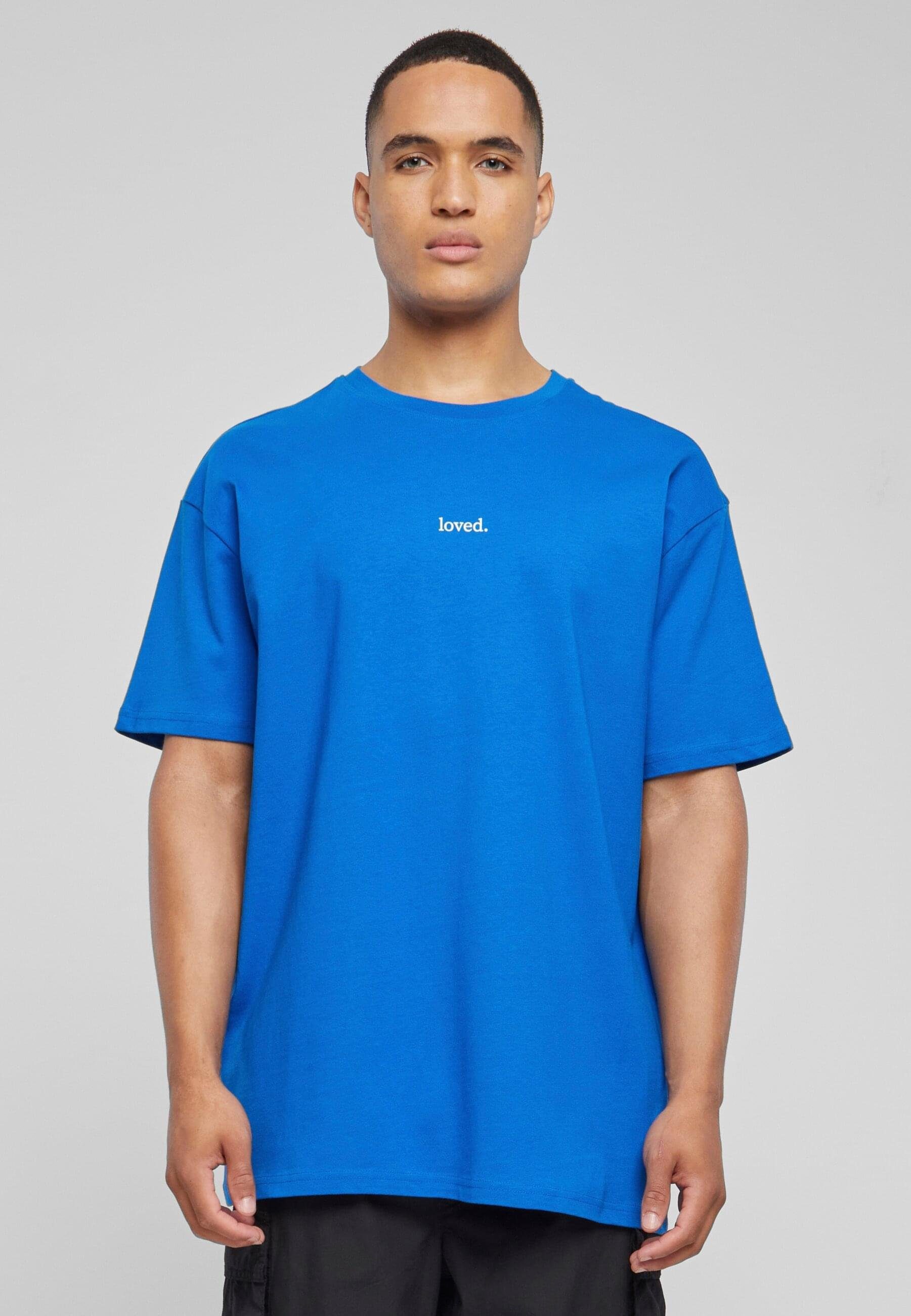 Oversized Merchcode Herren T-Shirt Love (1-tlg) Heavy cobaltblue Tee