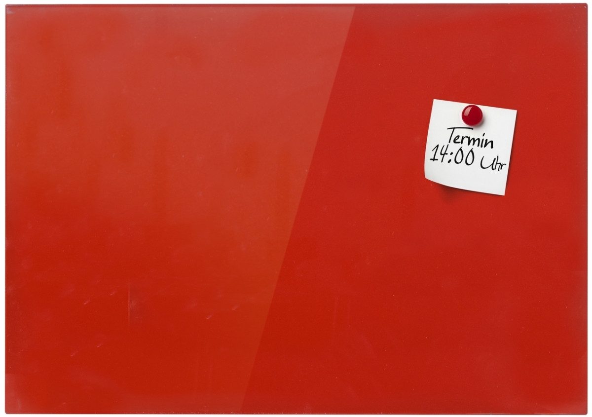 Wandtafel Glasmagnetboard 40x60cm rot