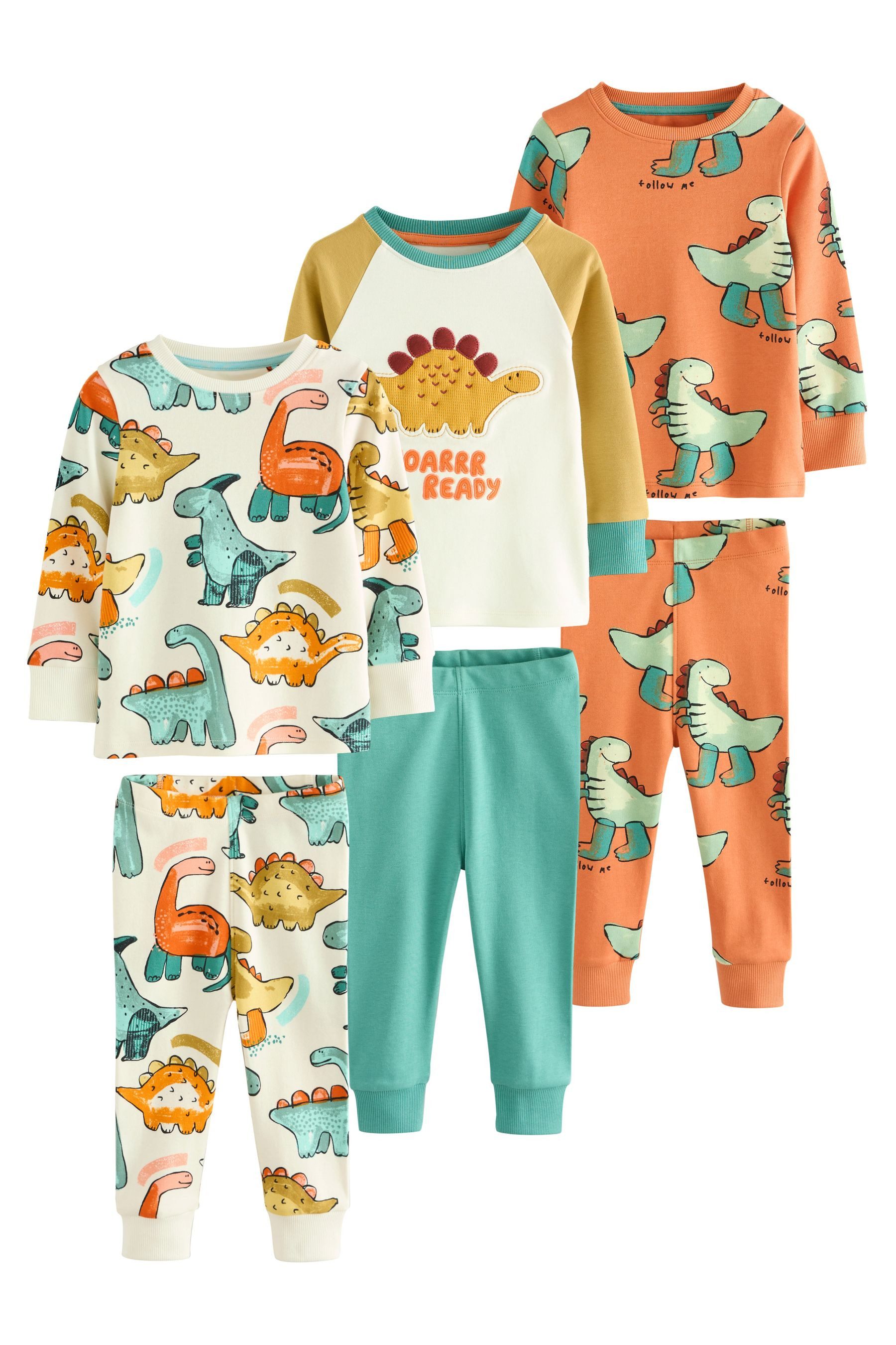 Next Pyjama 3er-Pack Langarm-Schlafanzüge (6 tlg) günstig online kaufen