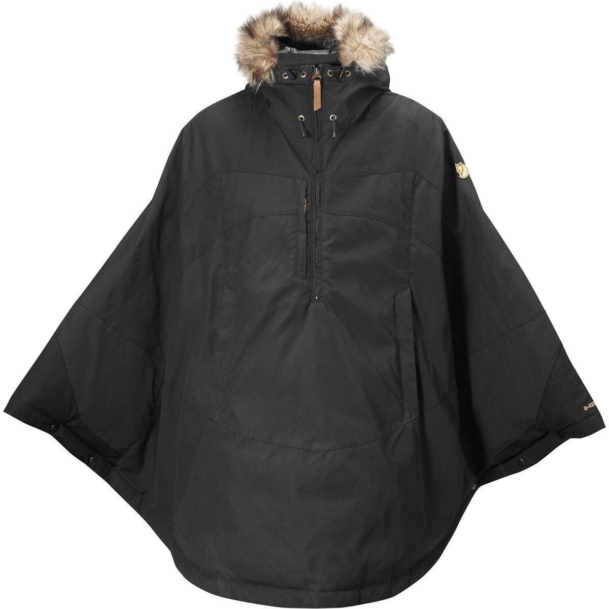 Fjällräven Outdoorjacke Luhkka Elegantes Cape für vielseitige Outdoor-Aktivitäten, bietet Schutz vor