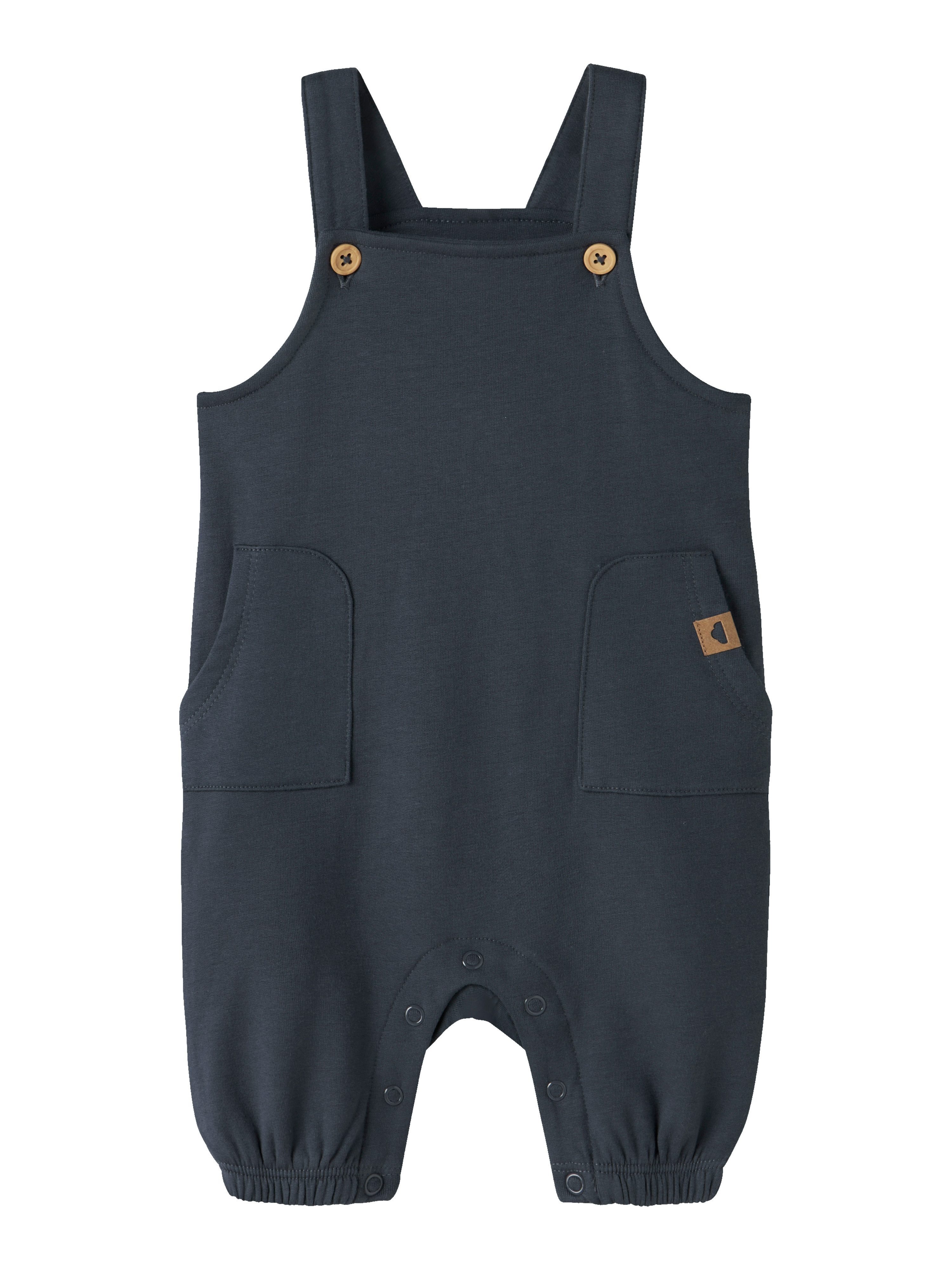 Name It Strampler NBMNEIL SWEAT OVERALL BRU Baumwollmischung, regular fit
