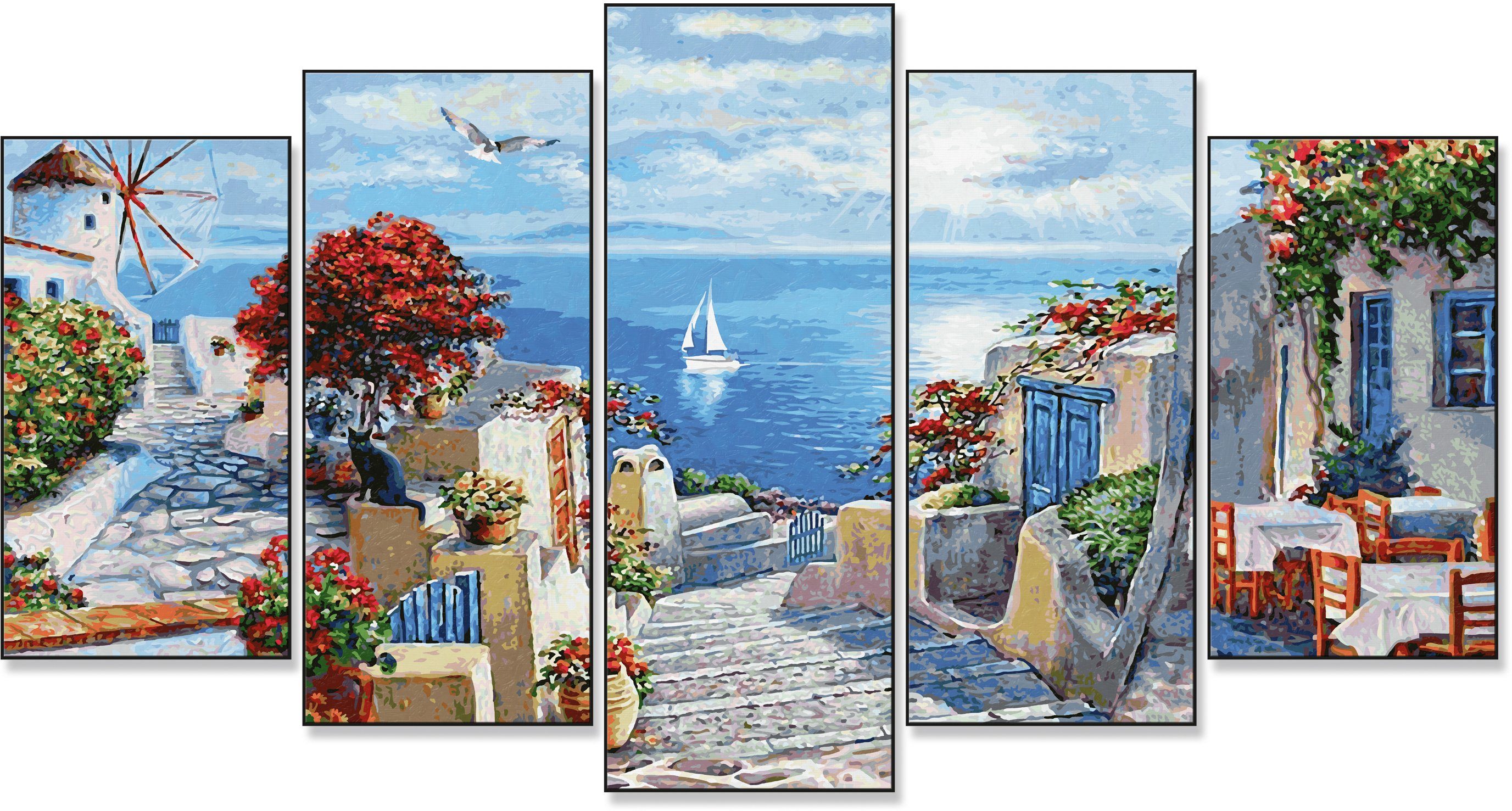 Thumbnail - Schipper Malen nach Zahlen Meisterklasse Polyptychon - Mykonos, Made in Germany