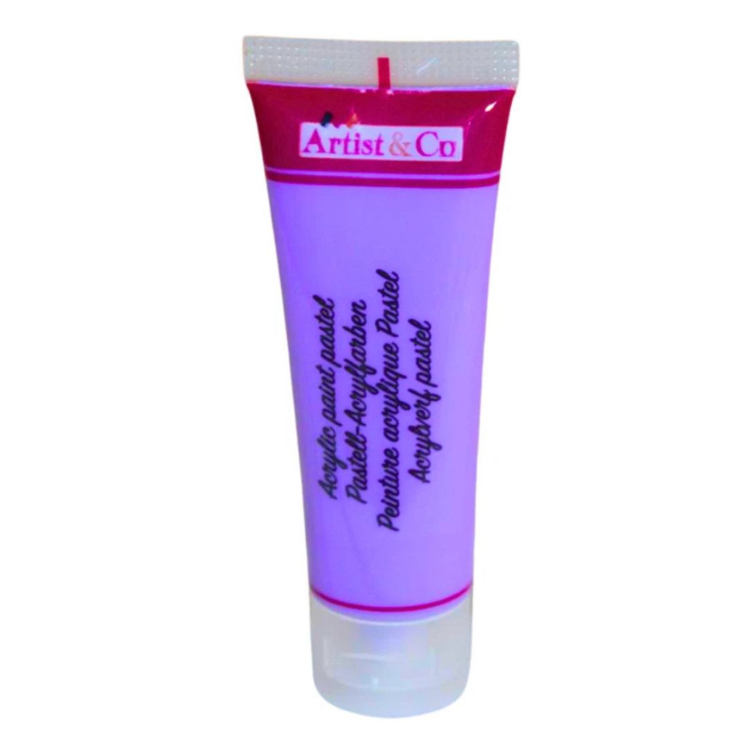 Artist & Co Acrylfarbe Acrylfarben Set 75 ml Pastell Künstlerfarbe Malfarbe Bastelfarbe, Pastellfarben