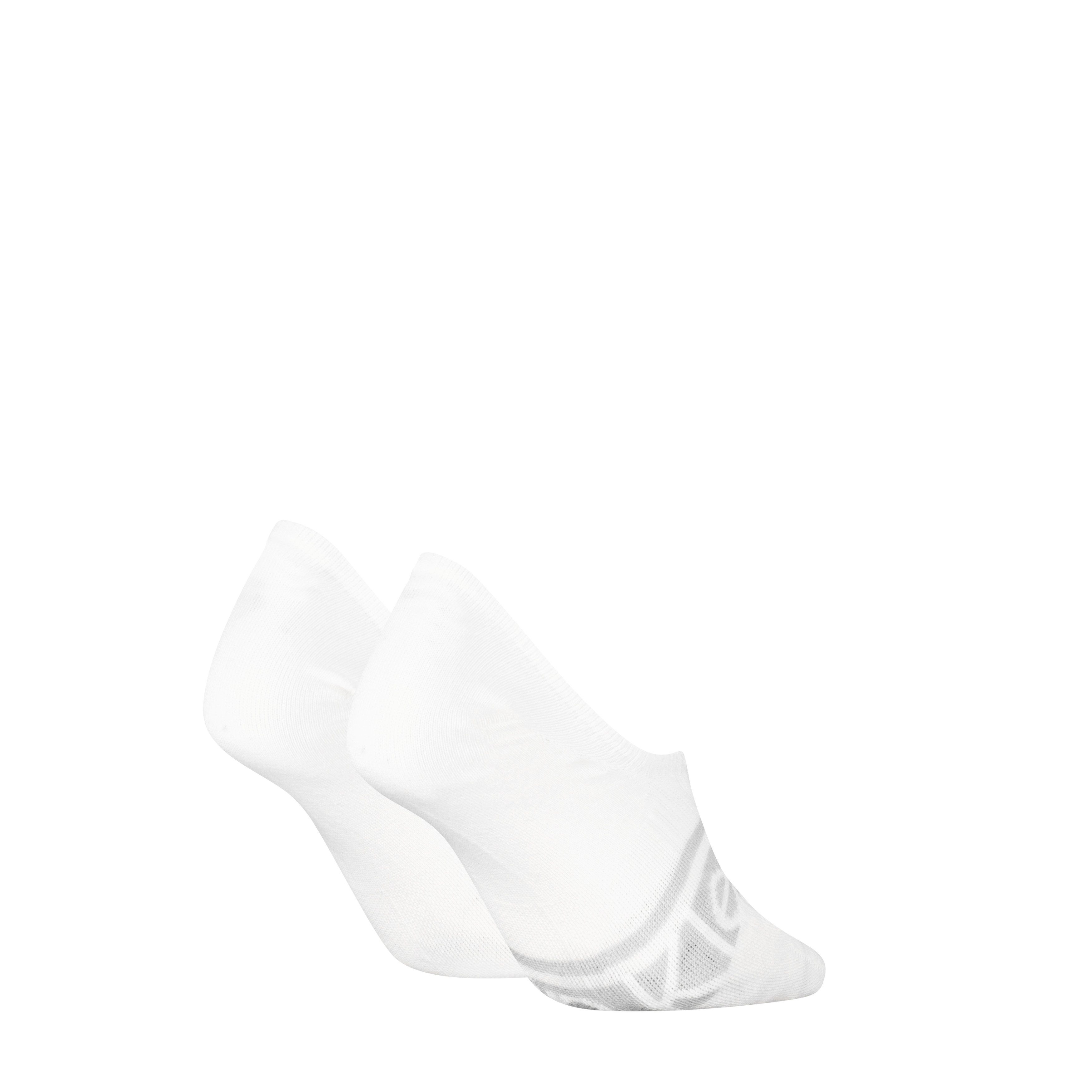 Calvin Klein Füßlinge CK WOMEN FOOTIE HC LOGO STRIPE (2 Paar) Antirutsch Noppen im Fersenbereich, Baumwollmischung