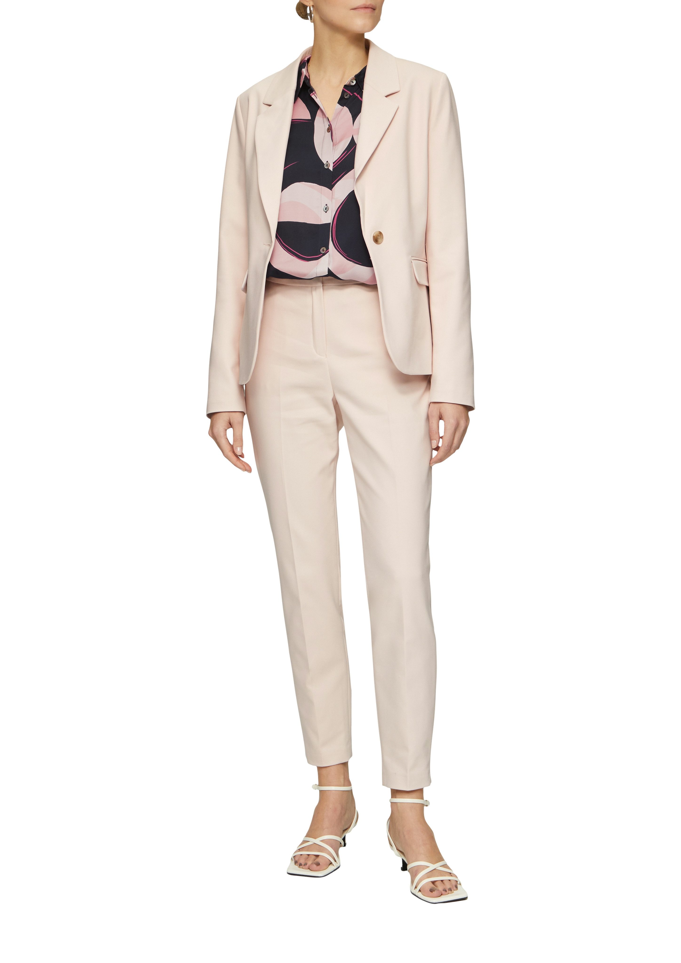 s.Oliver BLACK LABEL Langarmbluse mit grafischem Muster günstig online kaufen