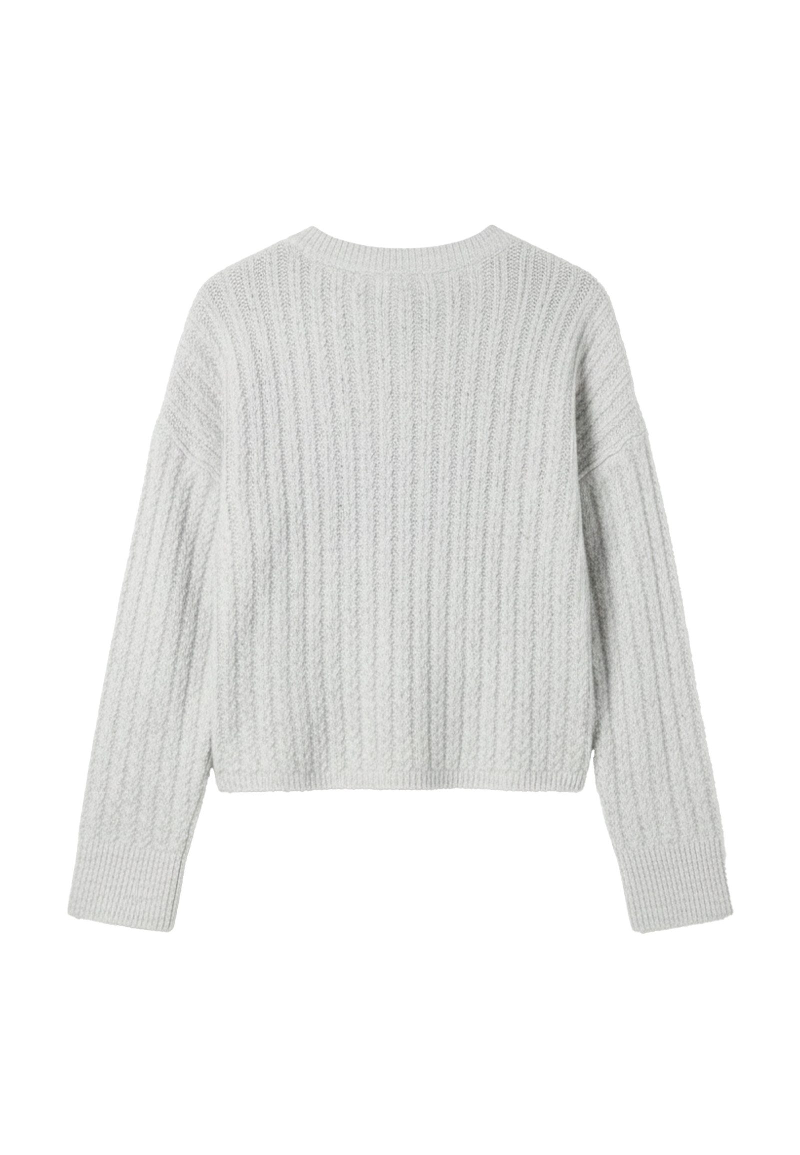 Noisy may Strickpullover Schickes Design mit einzigartigem Zopfmuster (1-tl günstig online kaufen