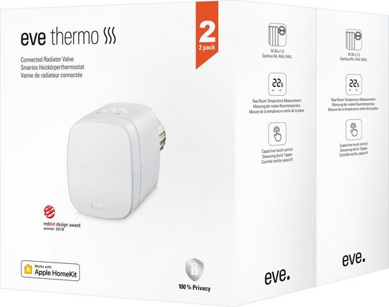 EVE Heizkörperthermostat »Thermo 2020 2-er Pack«