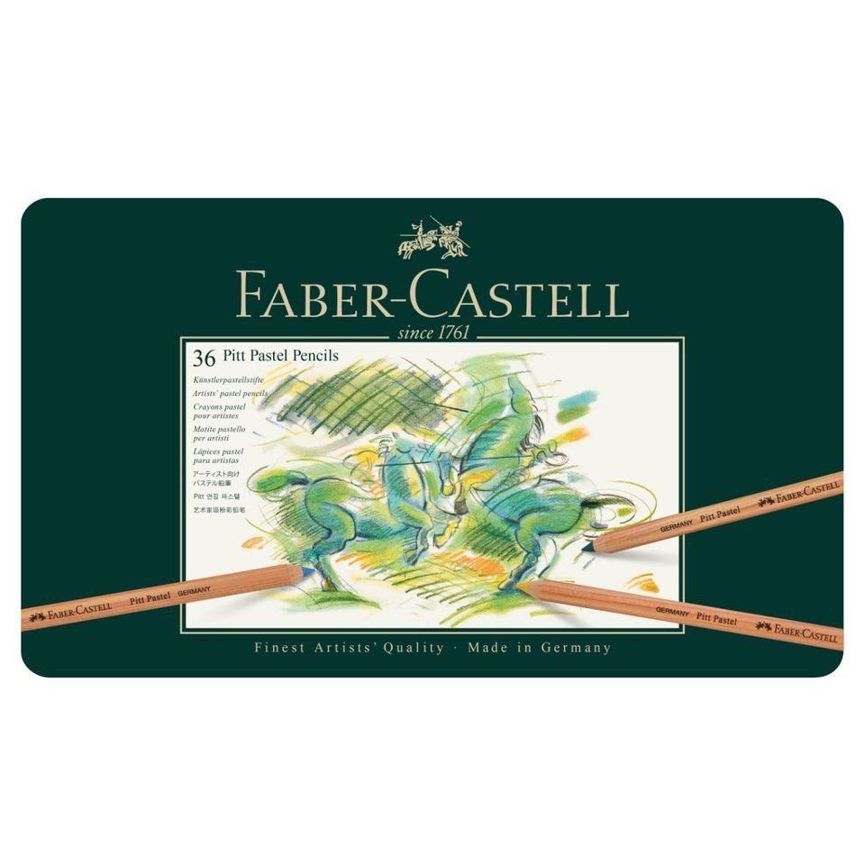 Faber-Castell Pastellkreide 36 Pitt Pastell Stifte, Künstlerpastellstifte