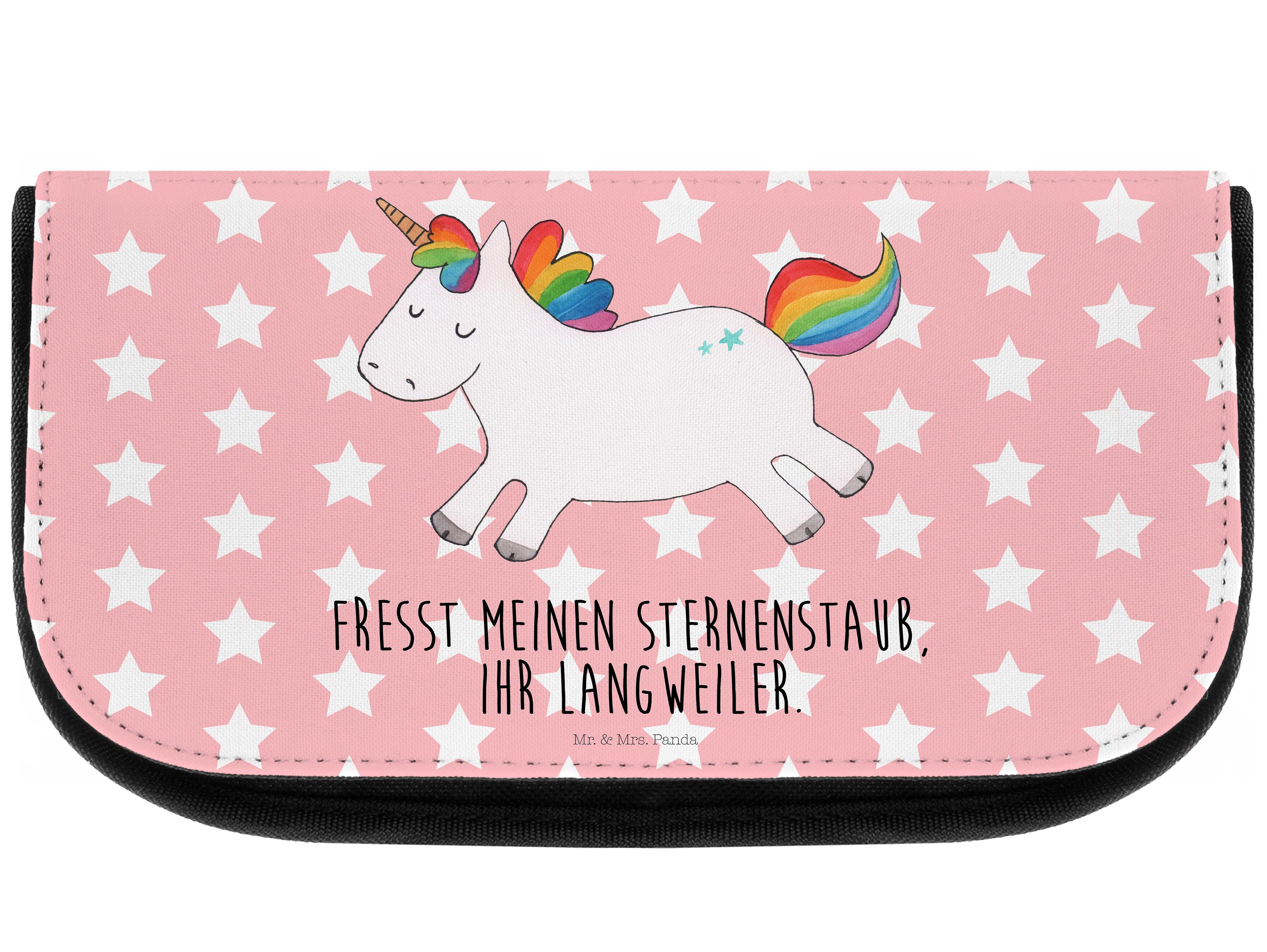 Mrs. Geschenk, Lebensfreude, Panda Rot Einhorn Einhörner, & Pastell Happy - Kosmetiktasche (1-tlg) Mr. - Freu