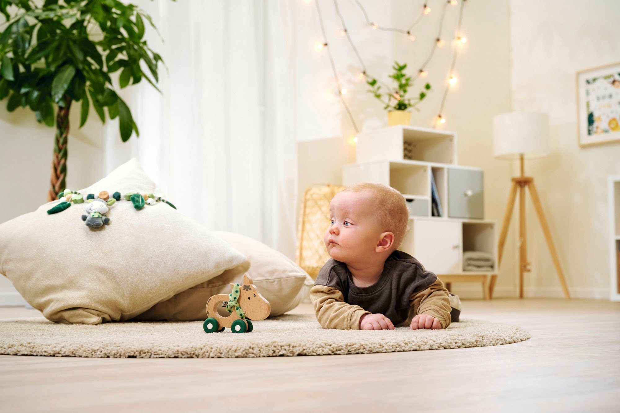 Eichhorn Greifspielzeug Baby HiPP Schiebe-Esel