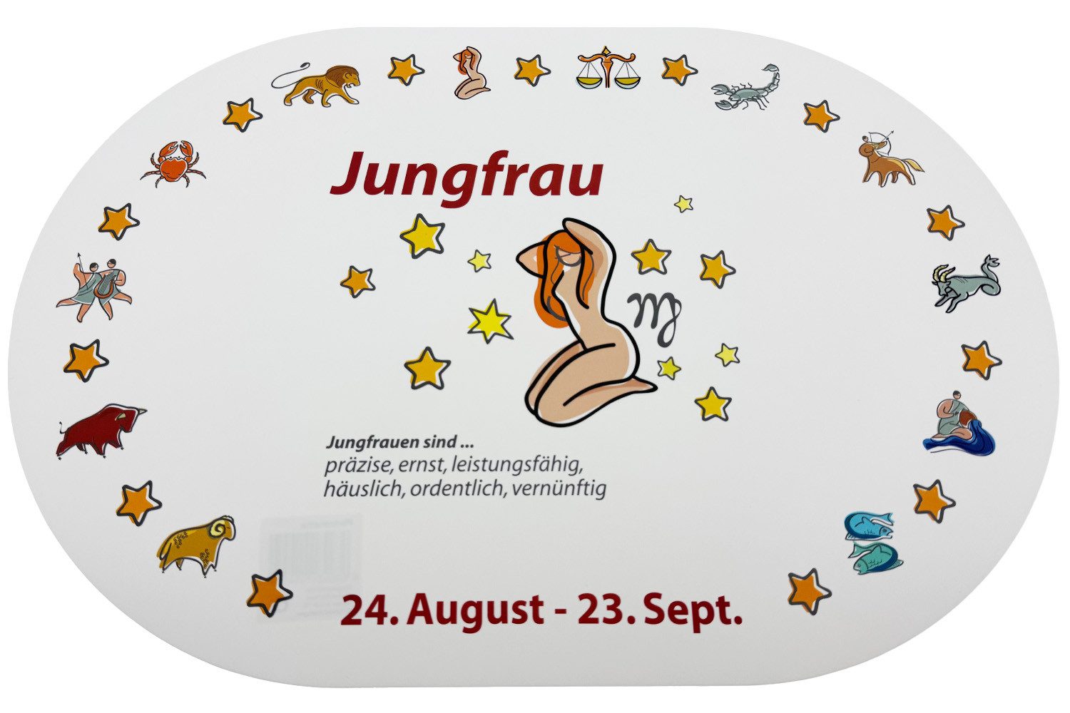 varivendo Tischdecke Platzmatte, Sternzeichen Jungfrau (Stück günstig online kaufen