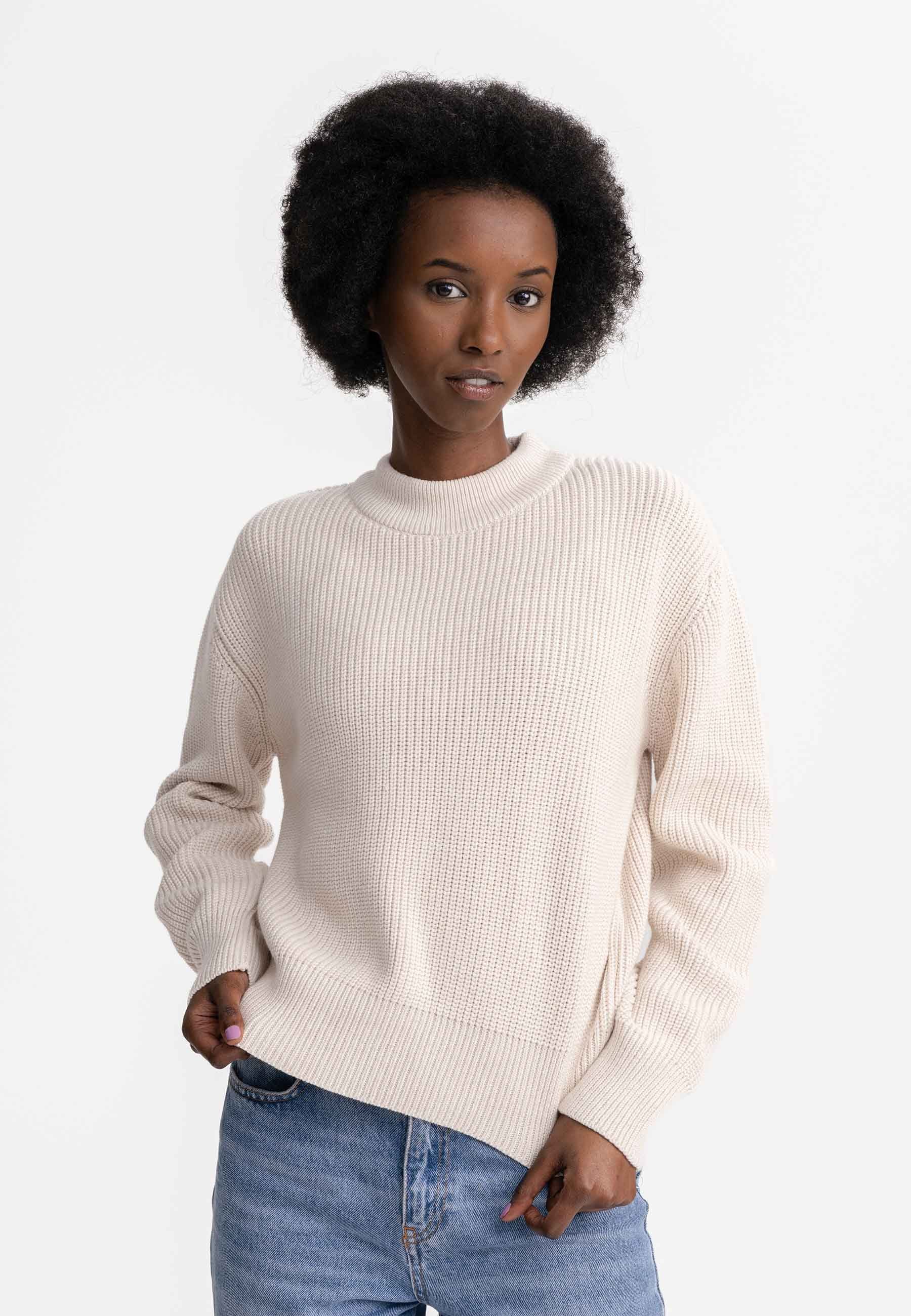 Strickpullover Rippstrick Pullover Style MANIKA