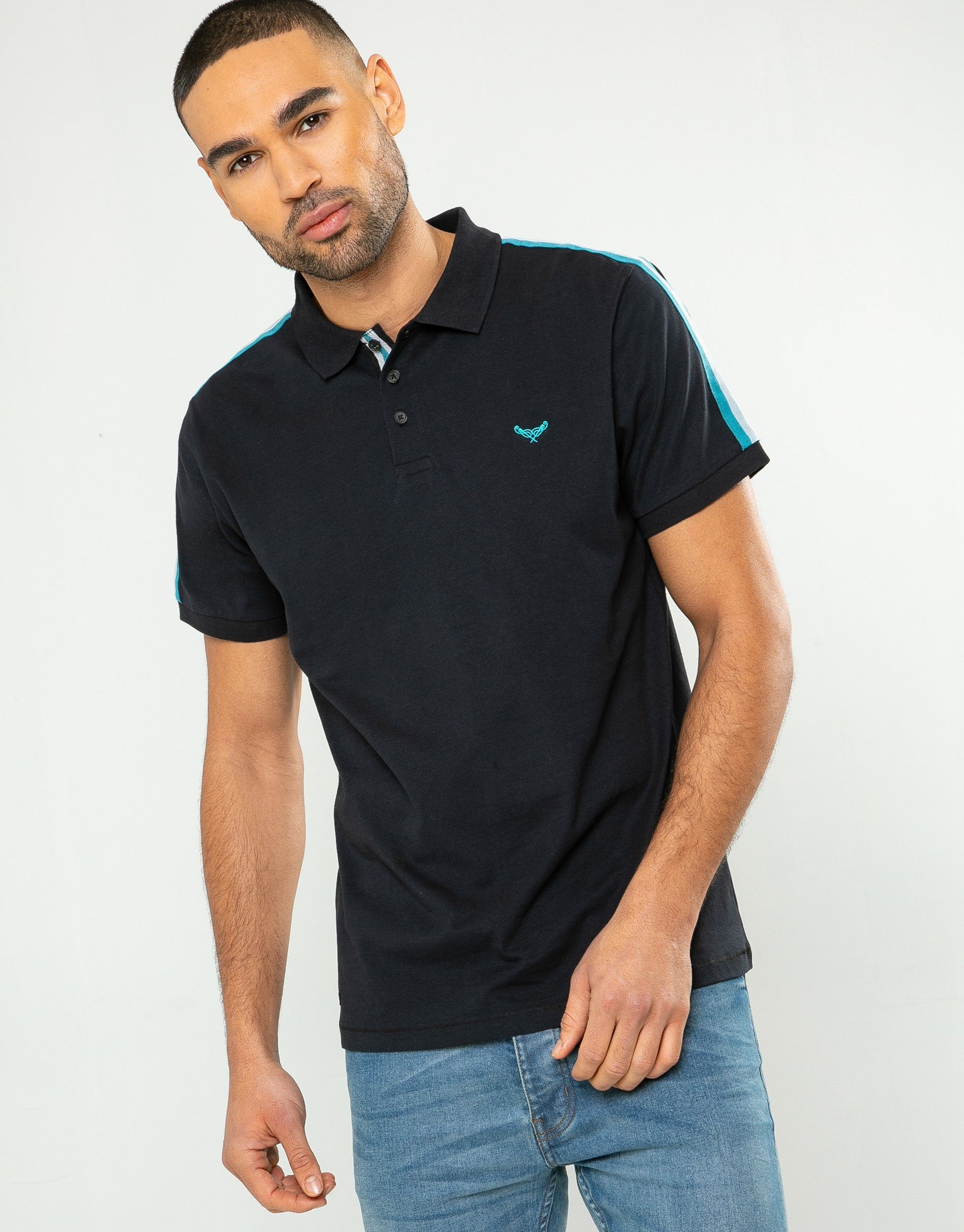 Finn Poloshirt Threadbare Blau