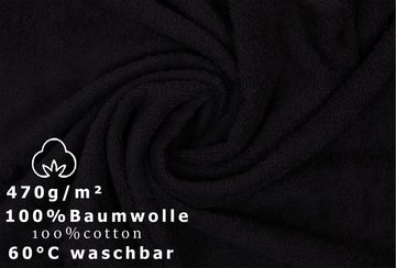 Betz Handtücher 6 Stück Duschtücher Duschtuch Set Größe 70x140 cm Premium, Baumwolle (6-St), Farbe schwarz