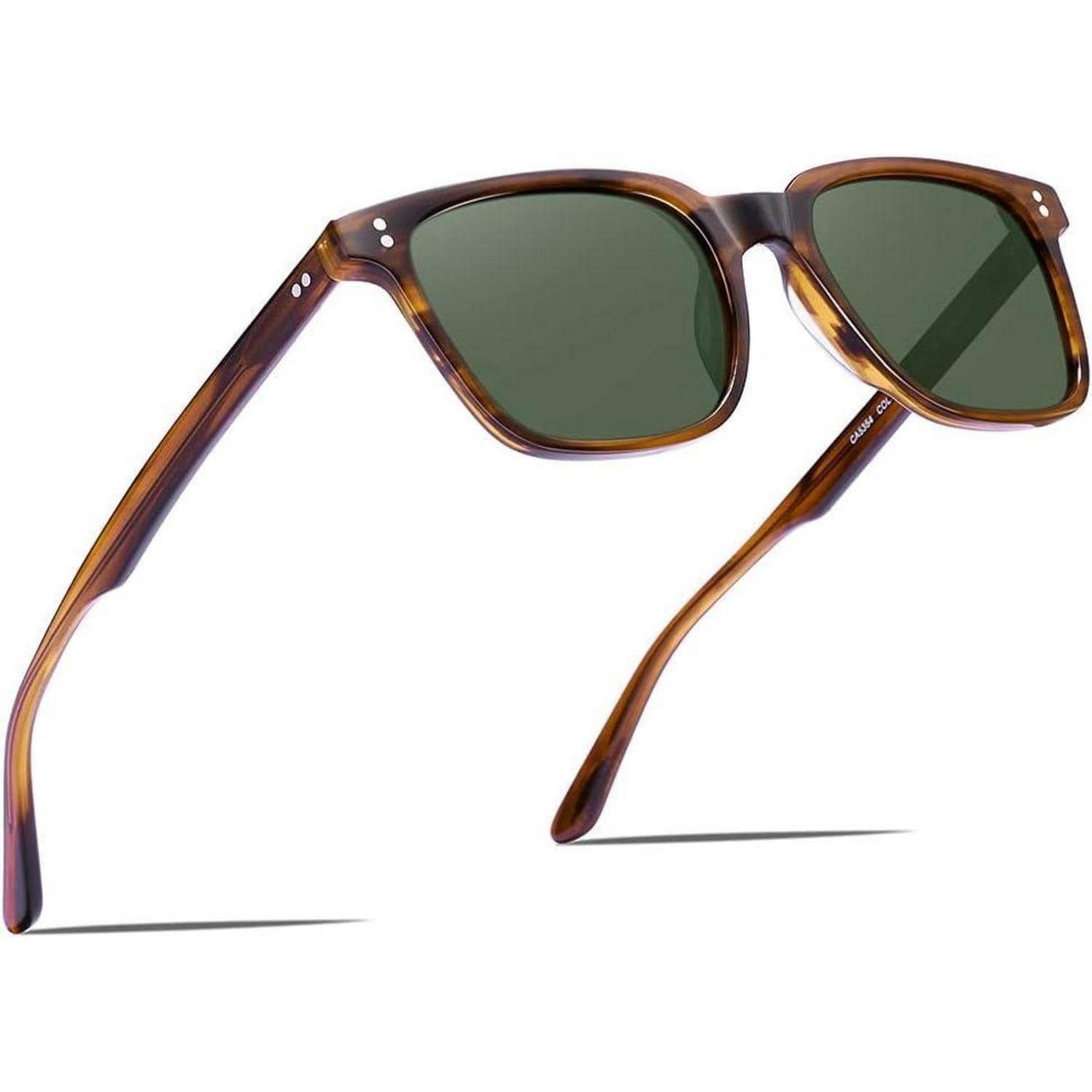 Sonnenbrille Sonnenbrille polarisierte Herren B - Rahmen: Schildpatt; Linsen: Grün