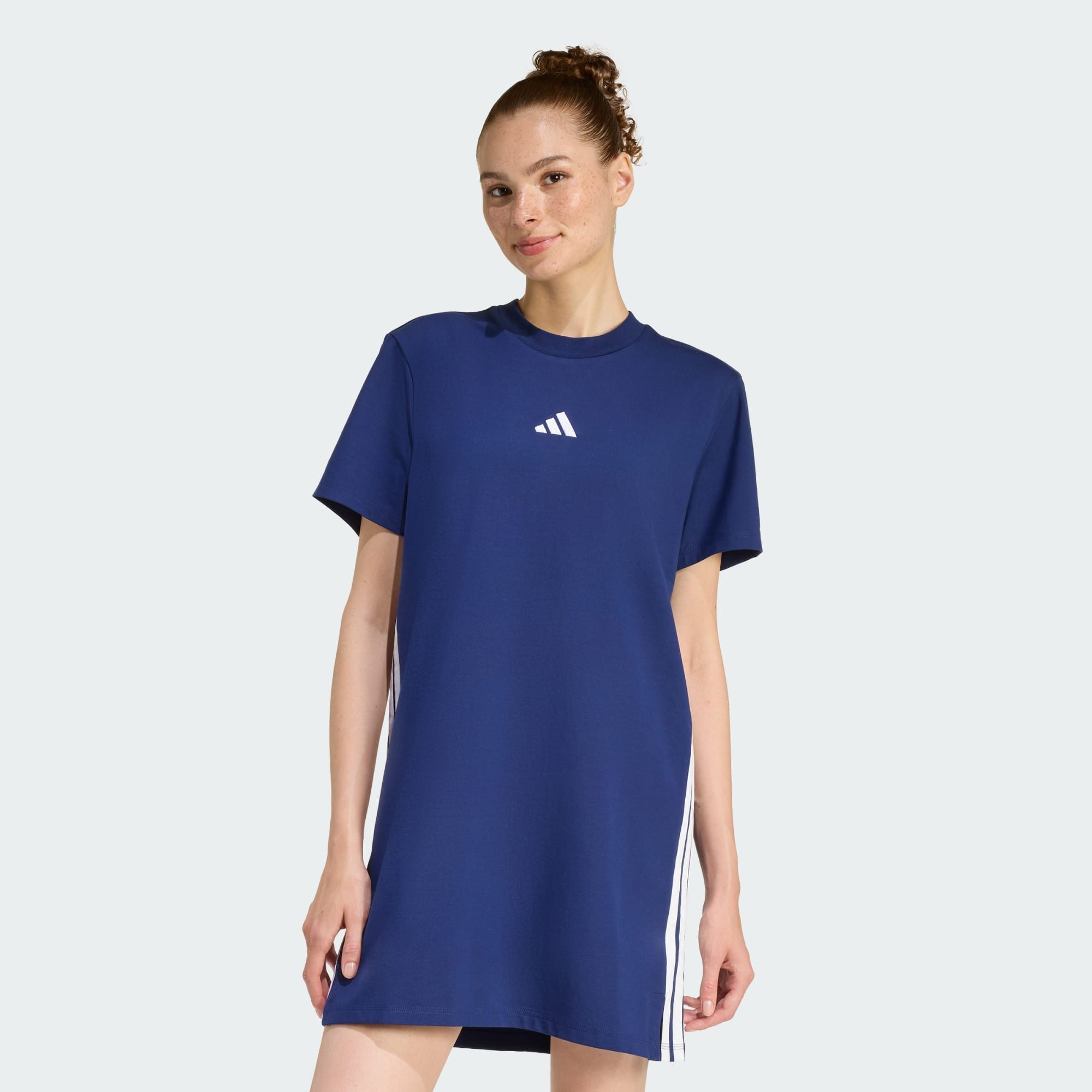 adidas Sportswear Shirtkleid ESSENTIALS 3-STREIFEN-T-SHIRT-KLEID (1-tlg) günstig online kaufen