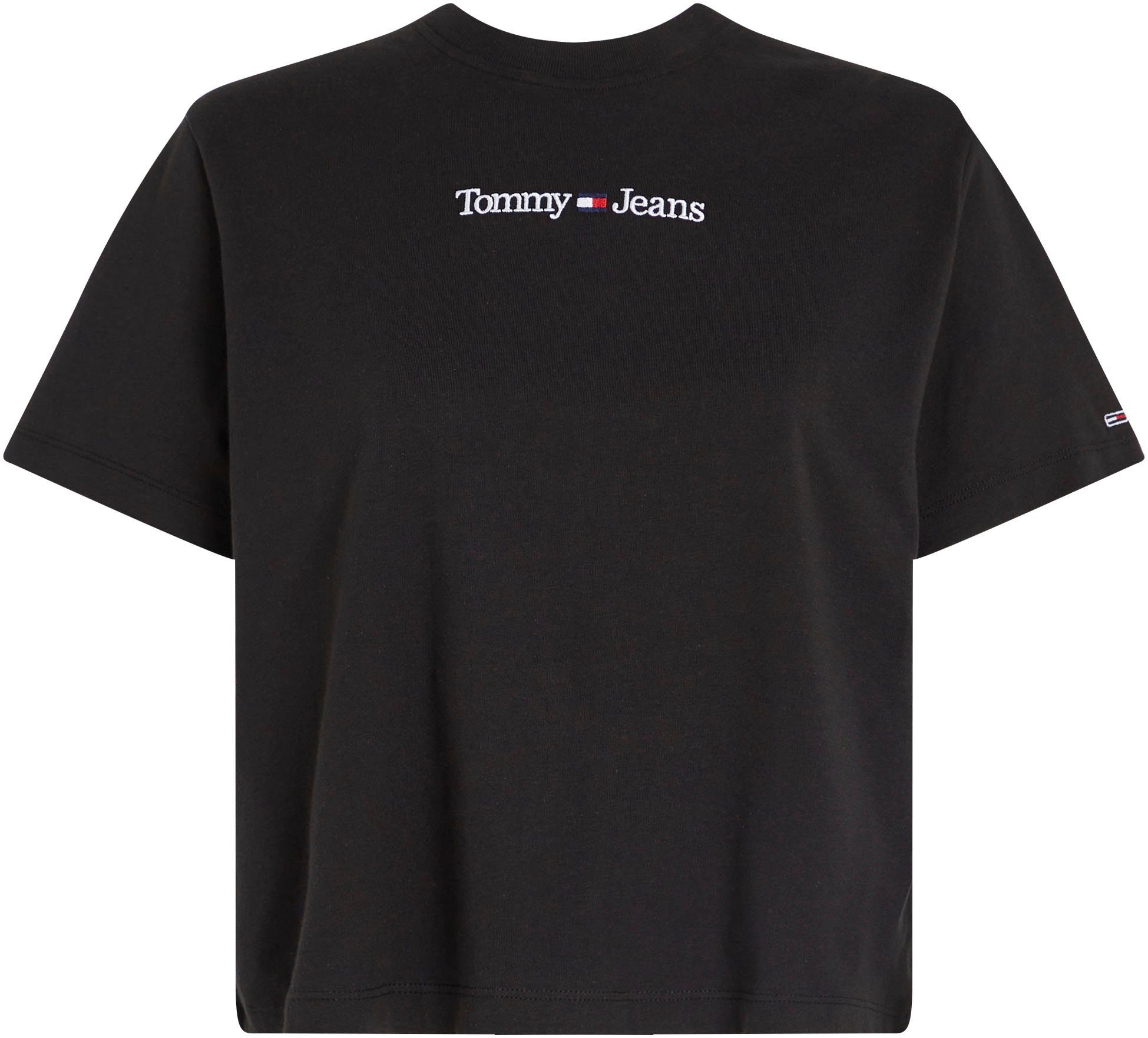 Tommy Jeans Kurzarmshirt TJW TEE Linear Tommy CLS mit Jeans Logoschriftzug LINEAR SERIF Black