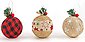 BRUBAKER Weihnachtsbaumkugel »Christbaumkugel Set aus Jute« (12 Stück), Baumkugel Set mit Juteaufhängern, stoffbezogene Weihnachtskugeln, Bild 4