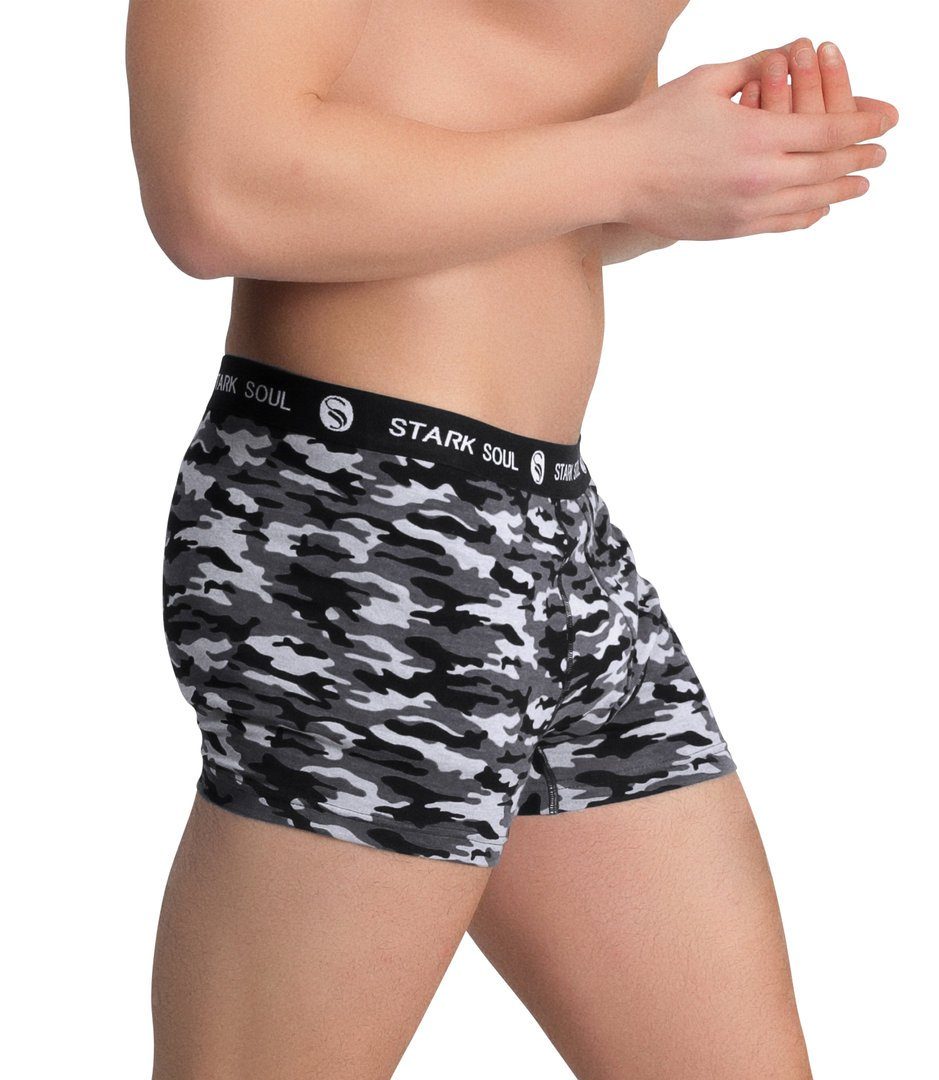 Stark Soul® Boxershorts 3'er Pack, Camouflage (3-St) in angenehmer Baumwollqualität