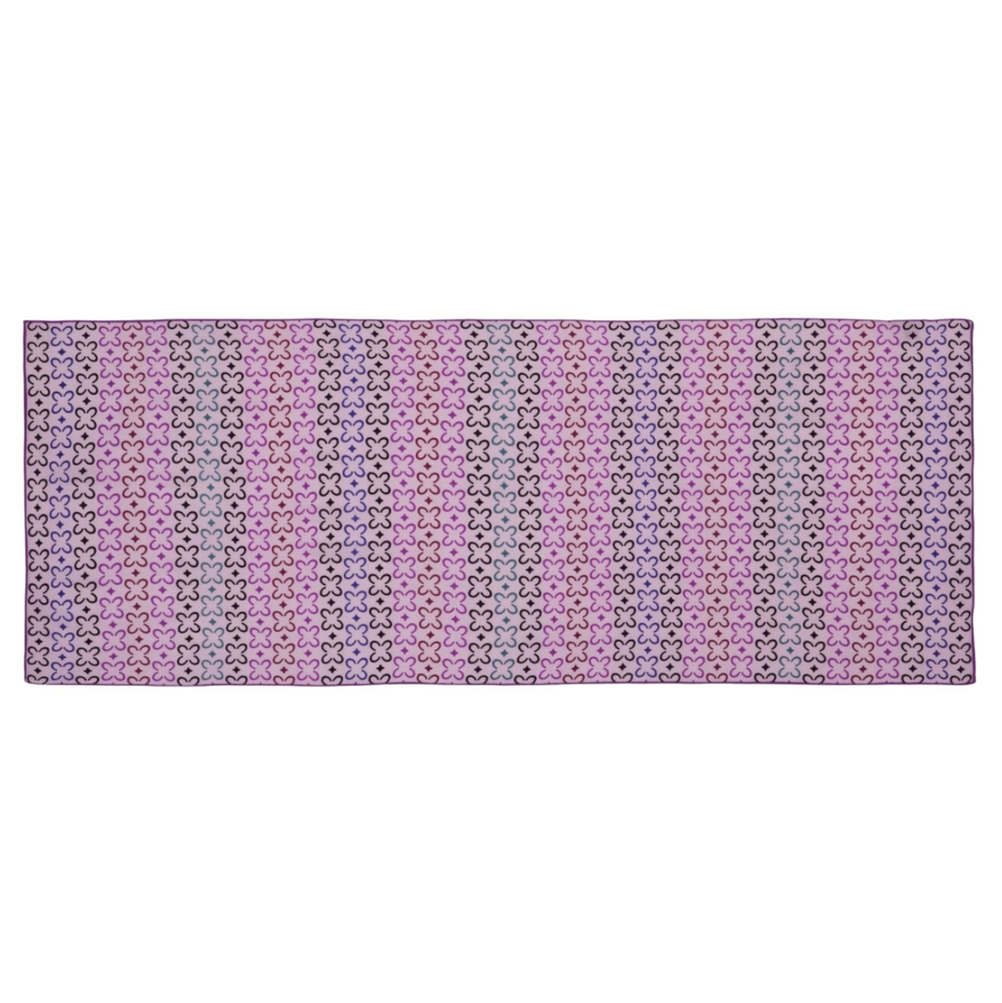 Schal gewebter Codello Schal lila, allover Damen Farbe Monogramm-Muster Codello Monogramm-Muster Wolle aus mit