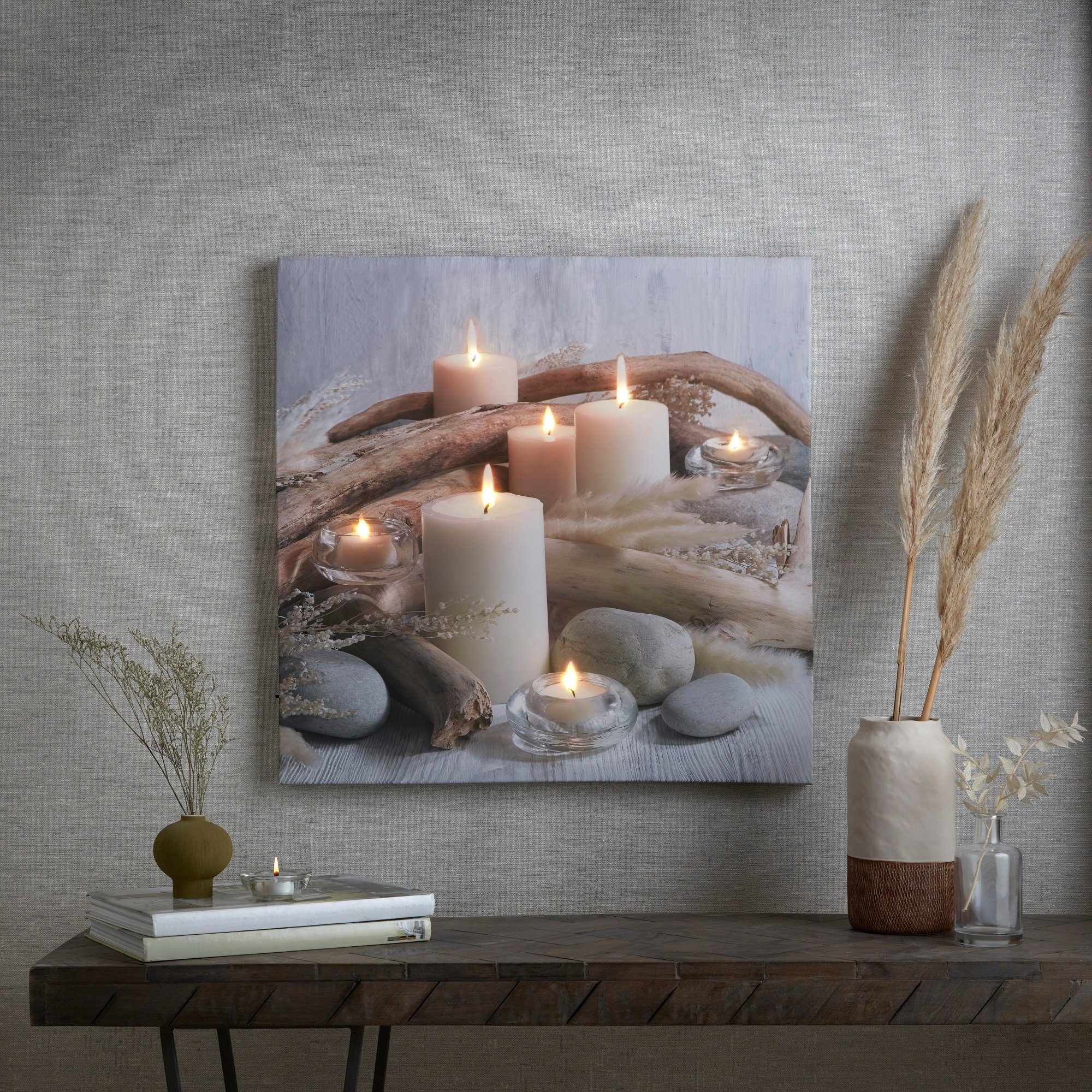 Art for the home LED-Bild Serene Oasis LED 60x60cm, (1 St)