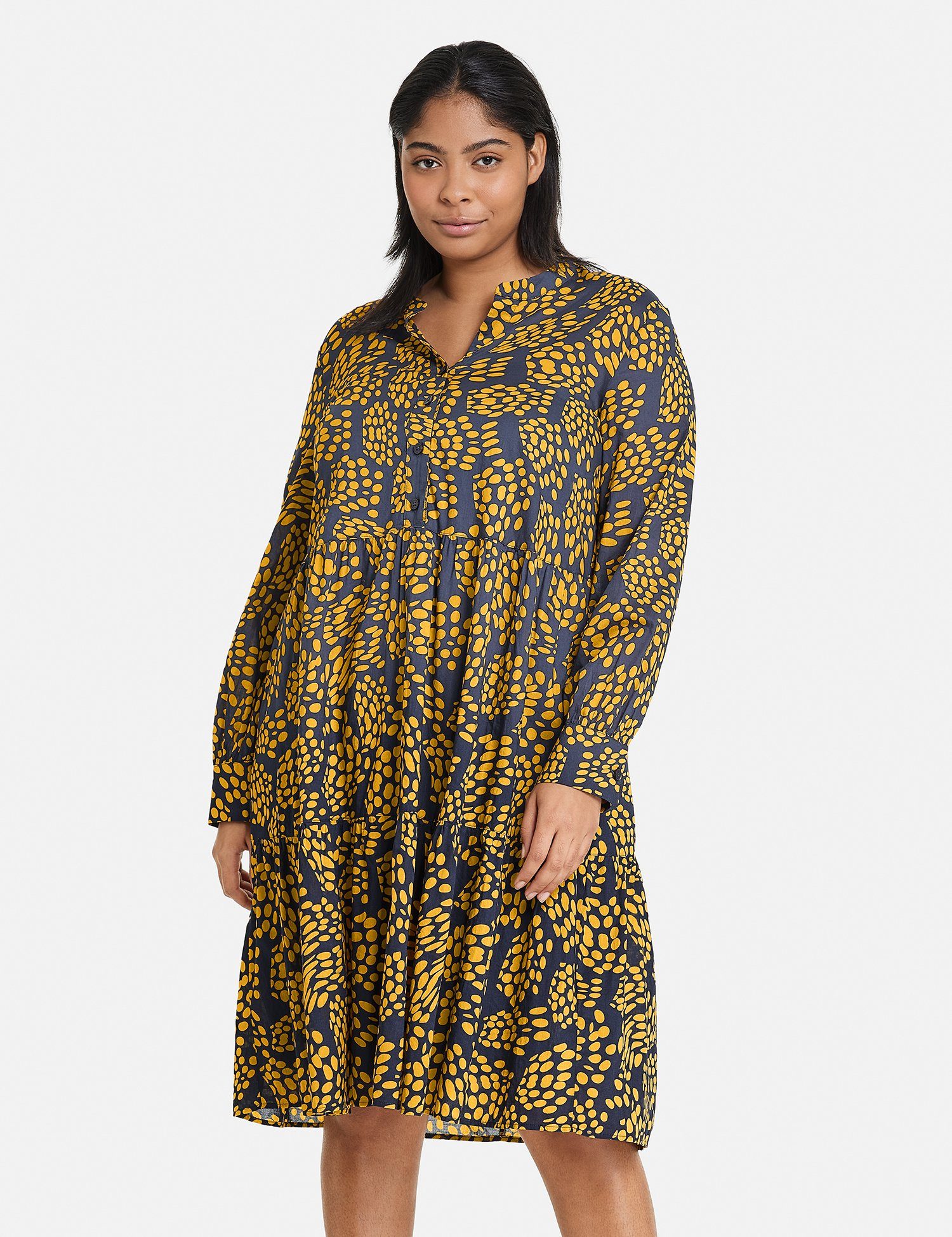 Samoon Minikleid Luftiges A-Linien-Kleid mit Print | Sommerkleider